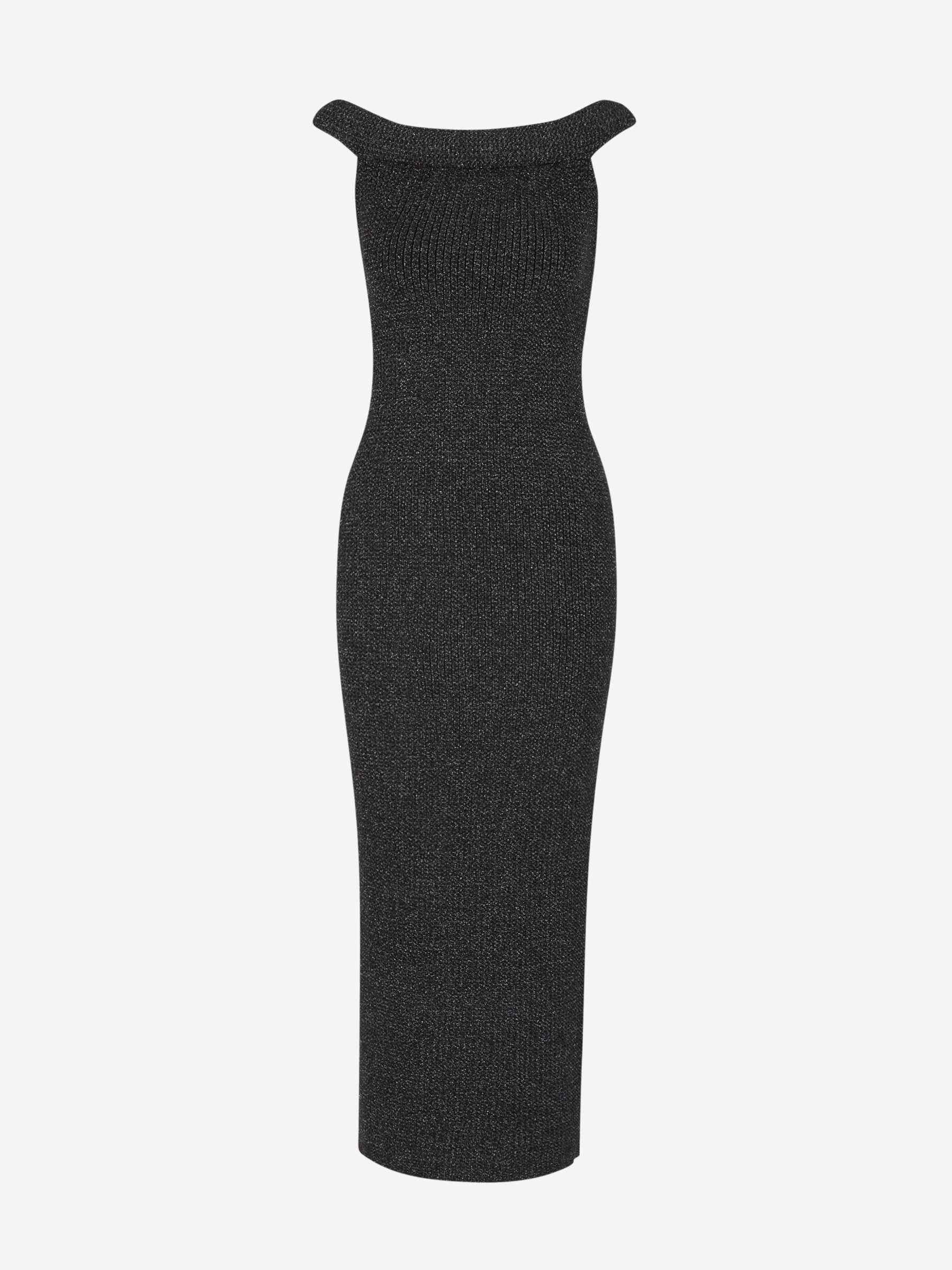 Totême Strapless Cotton-blend Midi Dress in Black