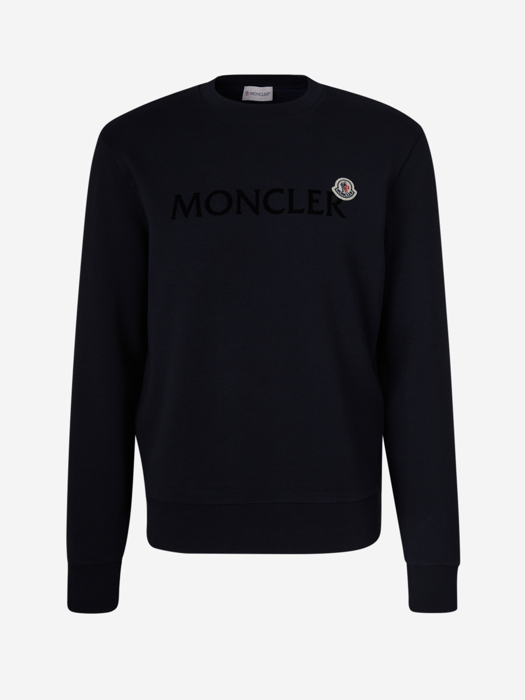 Moncler Sudadera Logo Algodón color Gris Antracita sku 545-001630 01 - Foto 1