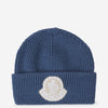 Moncler Gorro Punto Logo color Azul sku 695-001522 02 - Foto 1