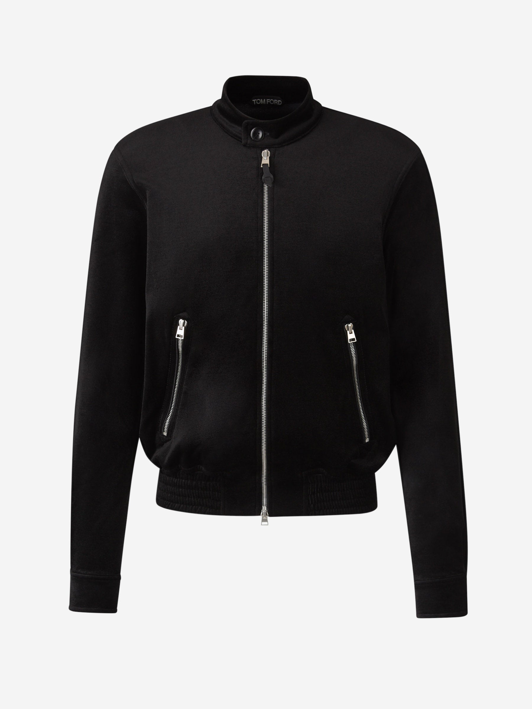 Tom Ford Cazadora Terciopelo Bomber color Negro sku 512-002349 01 - Foto 1