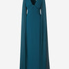 Roland Mouret Vestido Maxi Crepé Capas color Azul sku 732-001393 01 - Foto 1