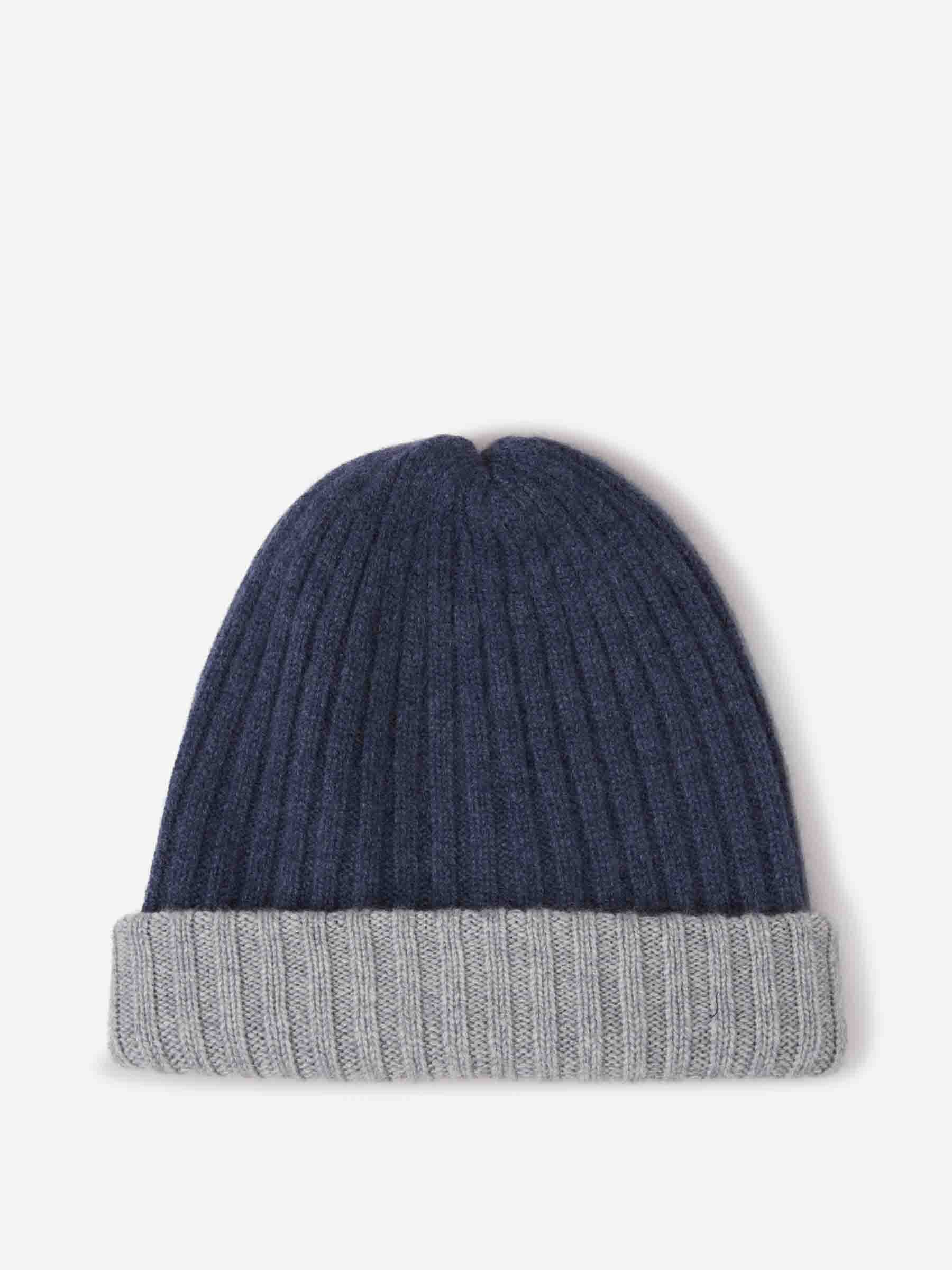 Fedeli Gorro Punto Cashmere color Azul sku 695-001655 02 - Foto 2