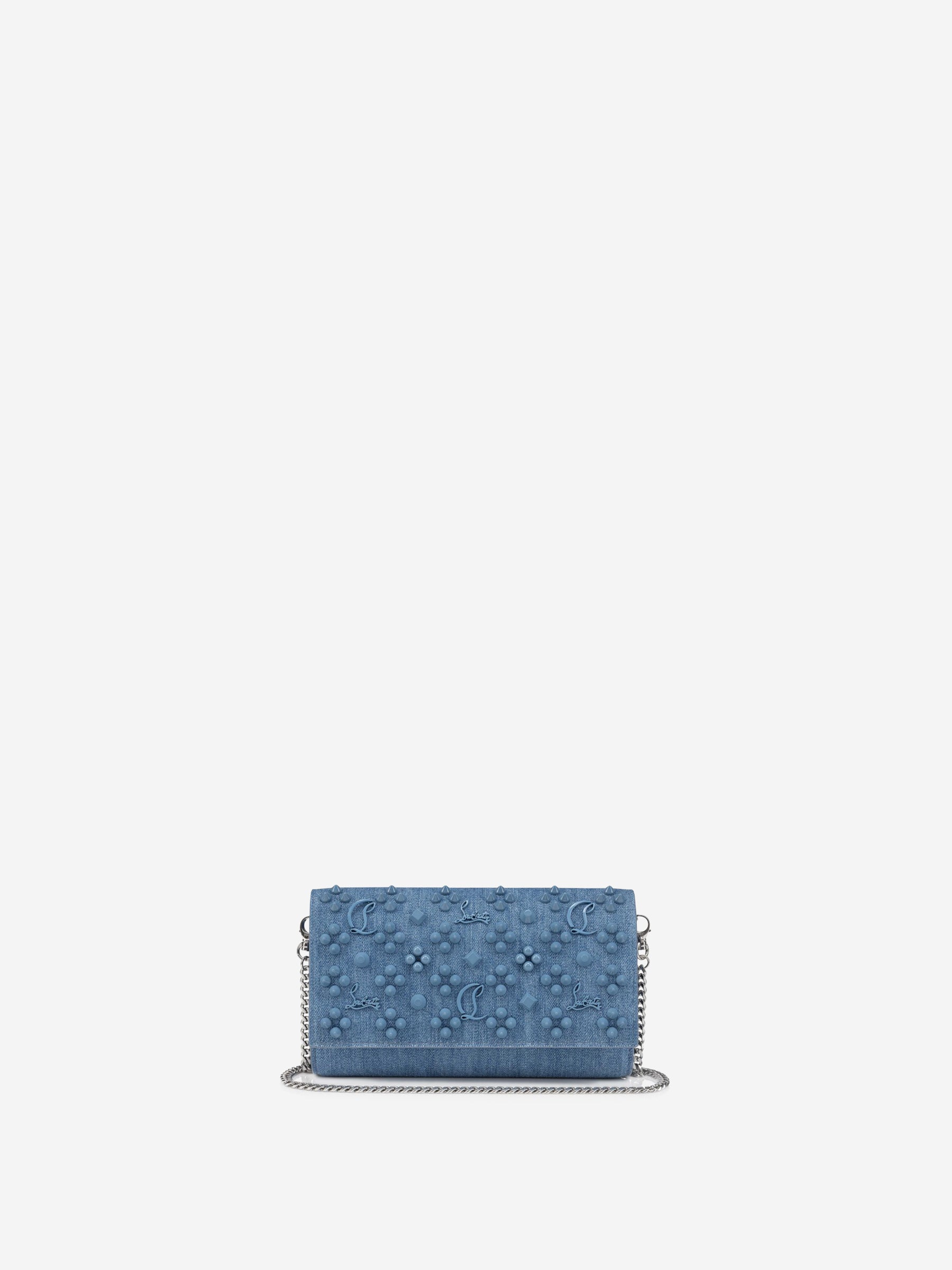 Christian Louboutin Bolso Clutch Paloma color Azul Denim Oscuro sku 810-007787 01 - Foto 1