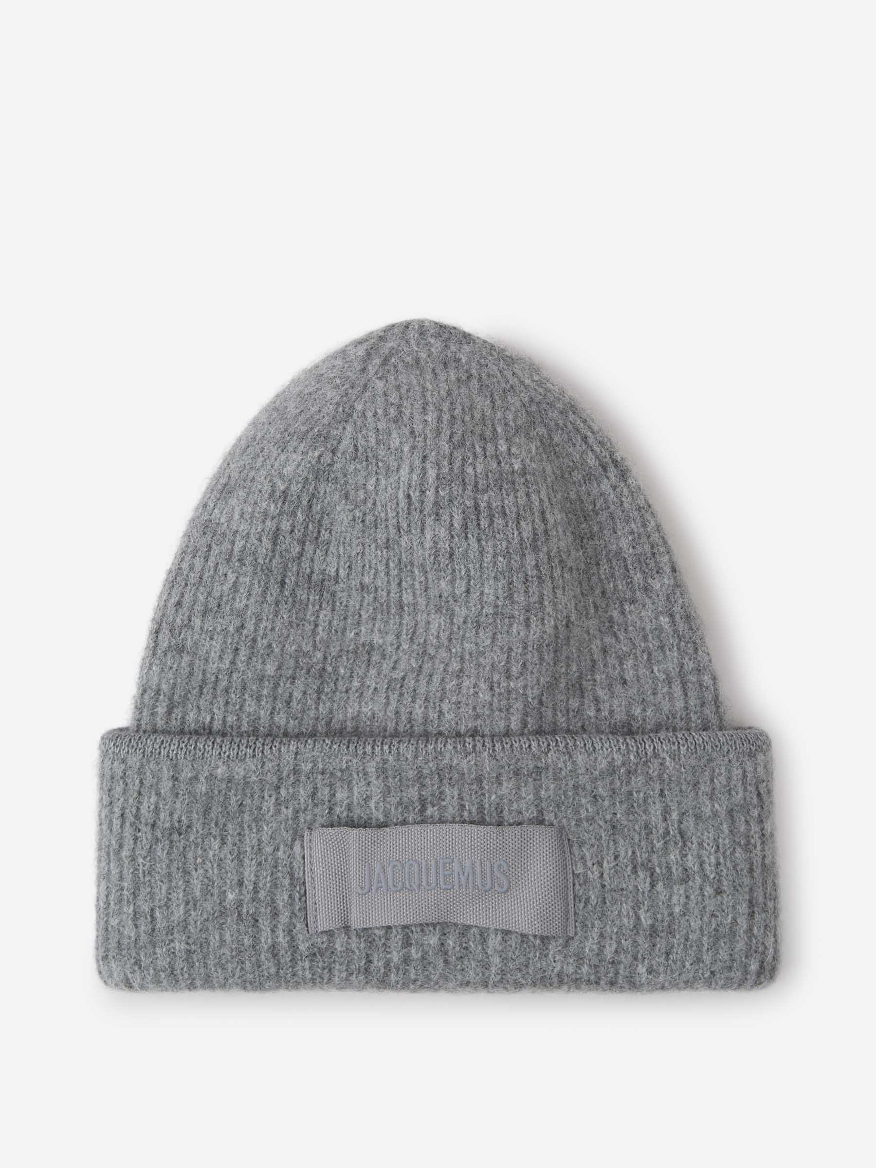 Jacquemus Gorro Le Bonnet Gros Grain color Gris Piedra sku 899-001935 02 - Foto 1