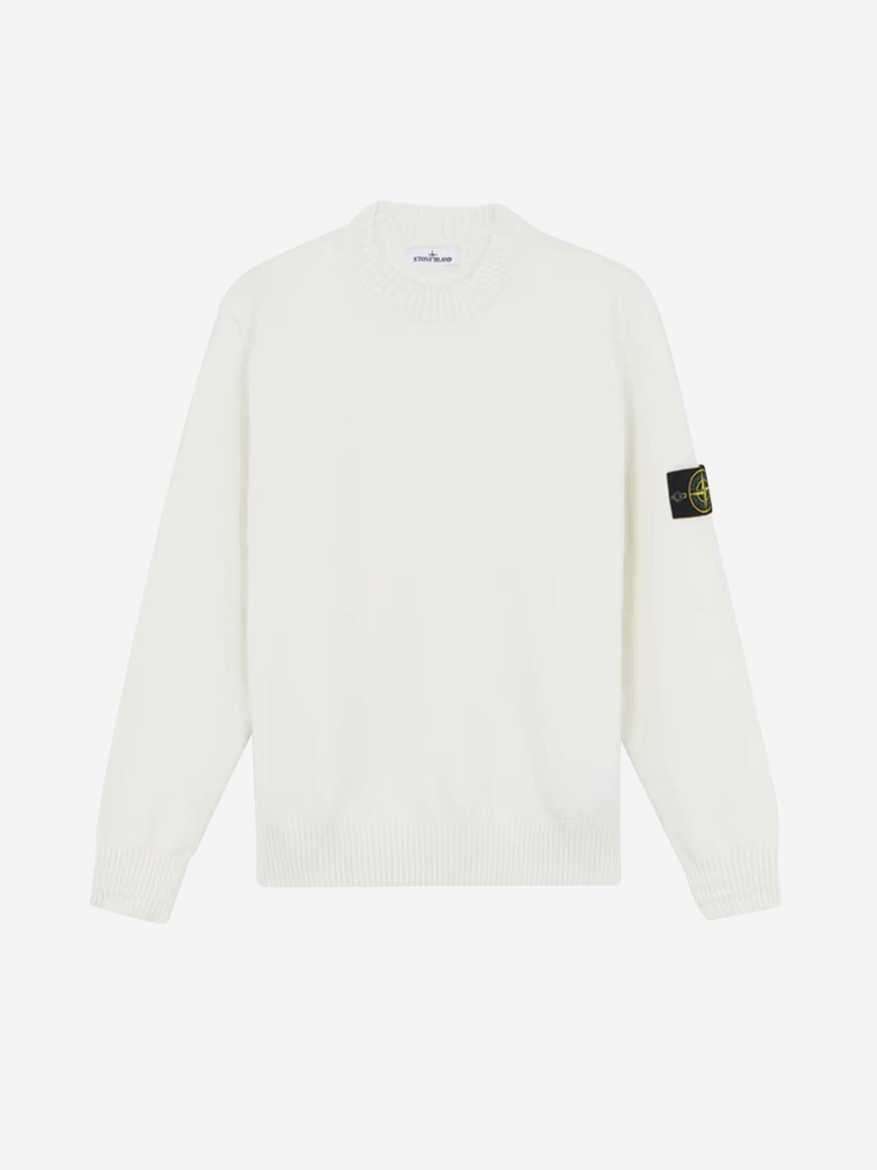 Stone Island Jersey Punto Algodón color Blanco sku 542-002387 02 - Foto 1