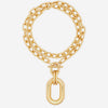 Rabanne Collar Doble Cadena Eslabones XL color Dorado sku 850-001756 01 - Foto 1