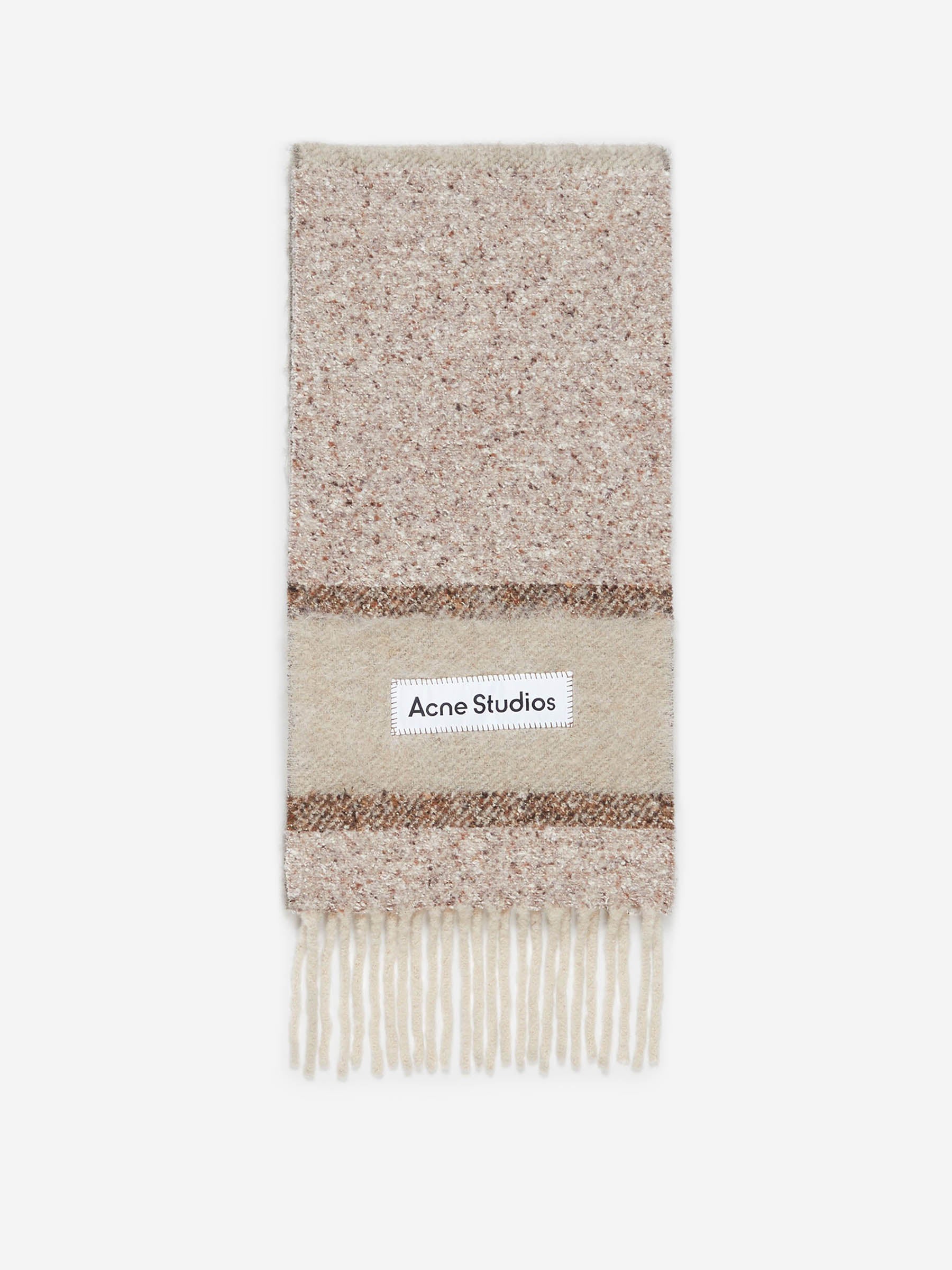 Acne Studios Bufanda Mohair Logo color Marron sku 630-001426 01 - Foto 1