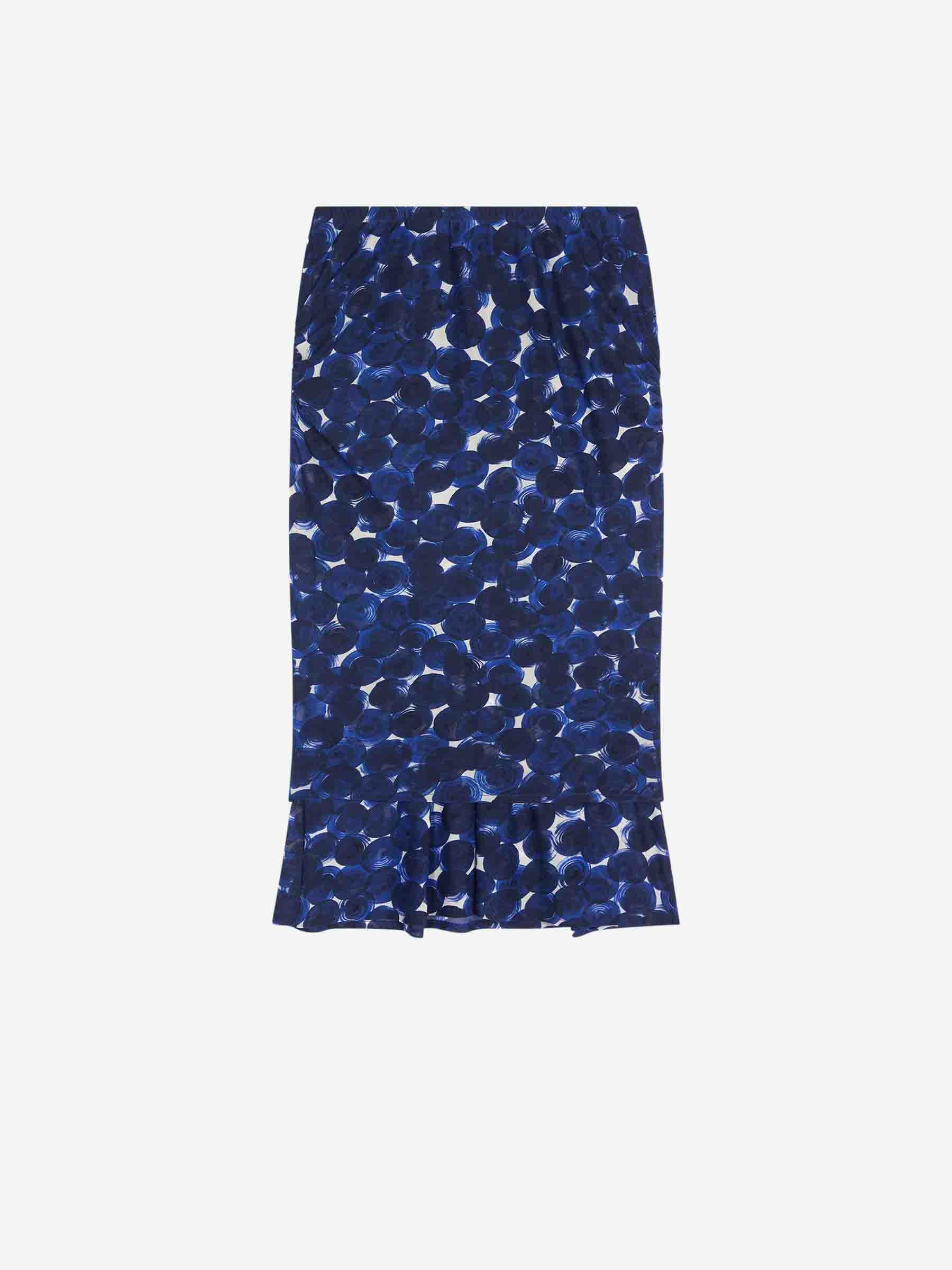 Dries Van Noten Falda Midi Homoa color Azul Marino sku 750-001525 01 - Foto 1