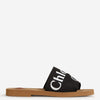 Chloé Sandalias Woody Logo color Blanco y Negro sku 800-005402 01 - Foto 1