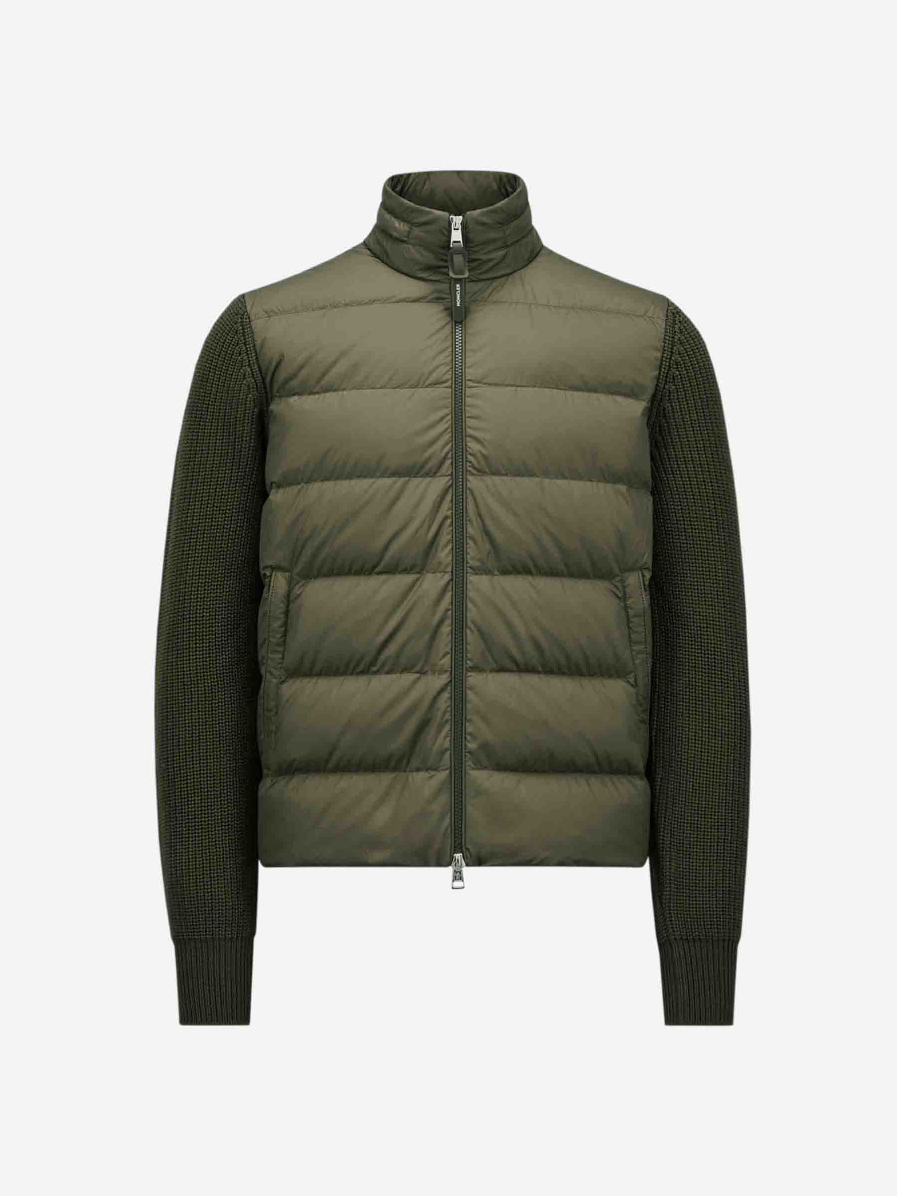 Moncler Cárdigan Acolchado Lana color Verde Militar sku 543-000974 01 - Foto 1