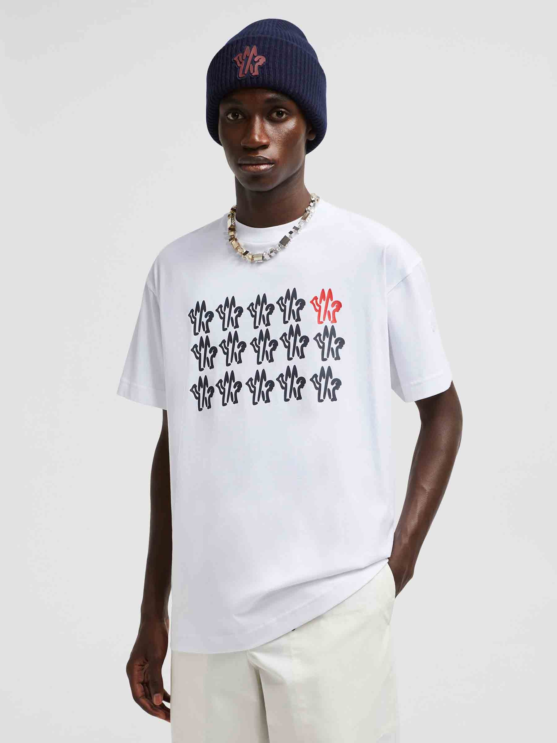 Moncler Camiseta Logo Algodón color Blanco sku 553-003920 01 - Foto 2