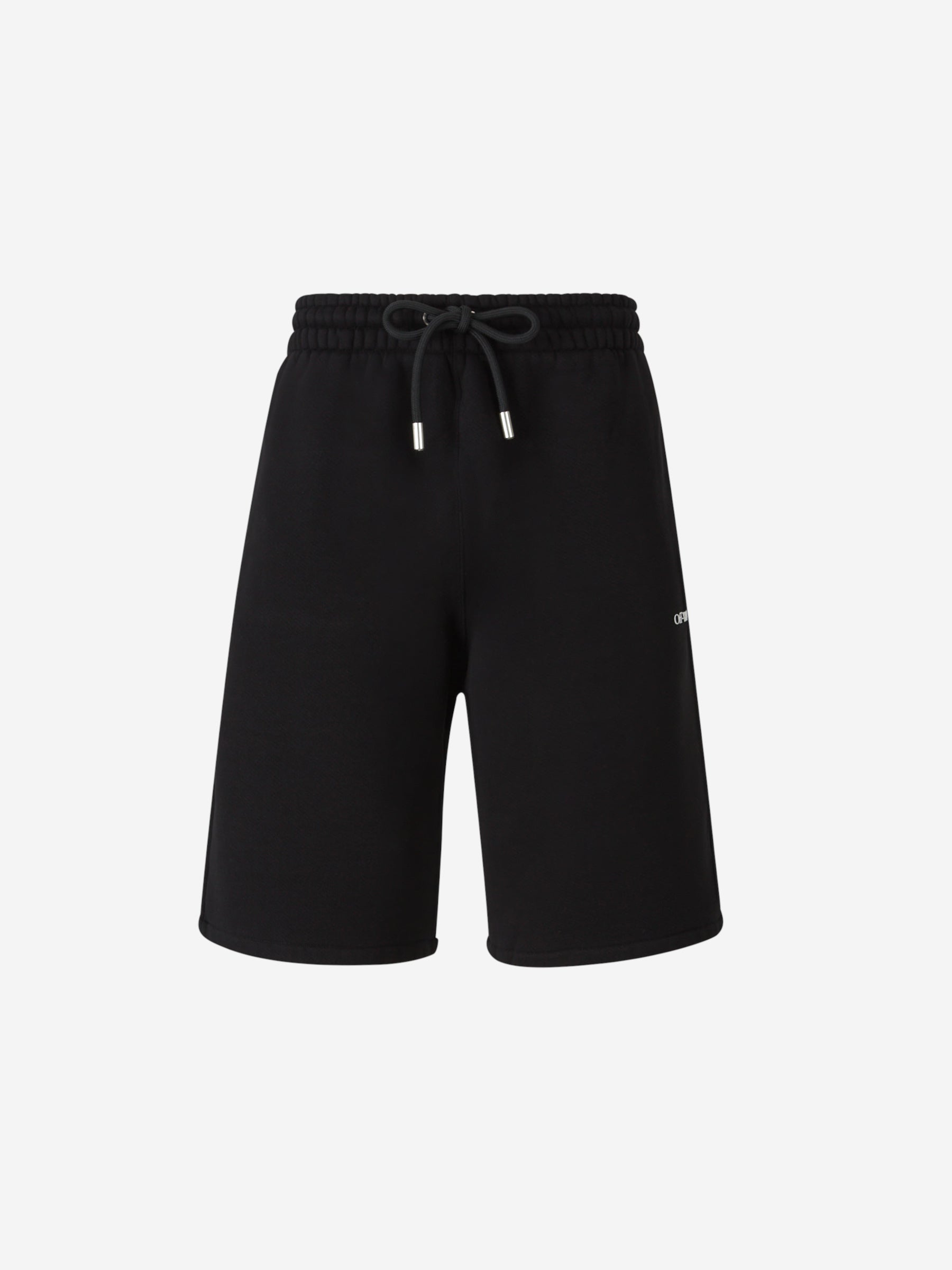 Off-White Bermudas Algodón Logo color Negro sku 523-001037 01 - Foto 1