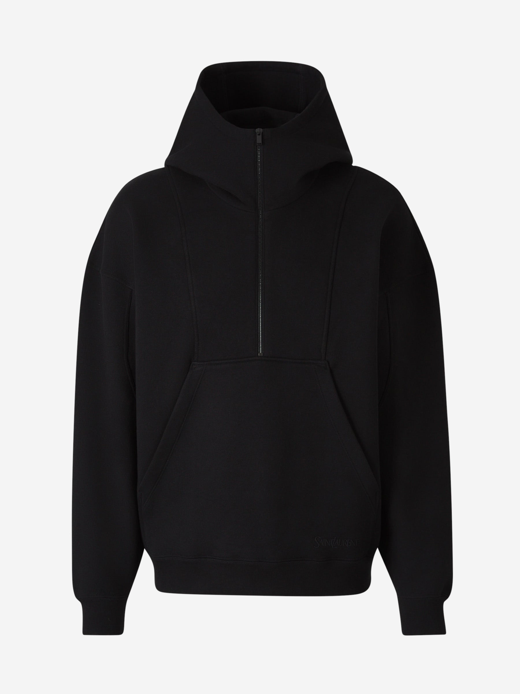 Saint Laurent Sudadera Capucha Logo color Negro sku 545-001717 01 - Foto 1