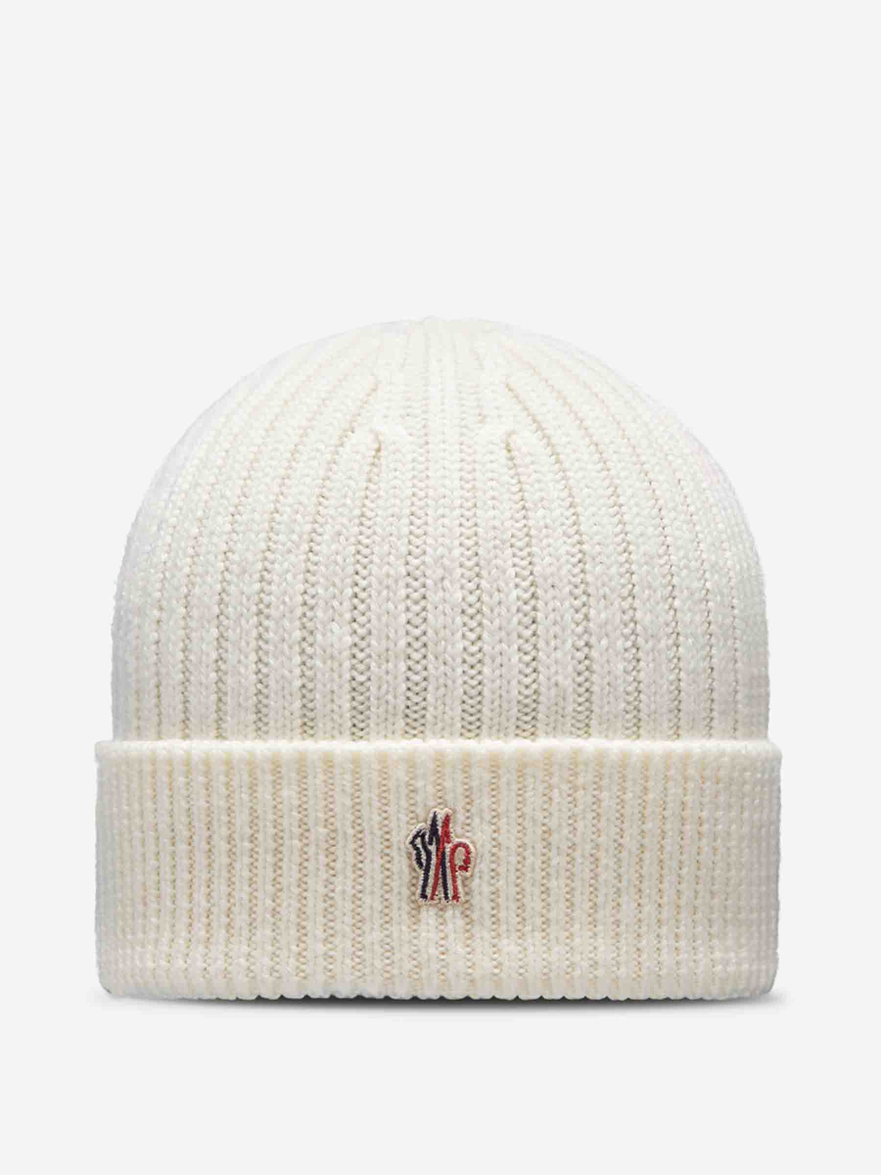 Moncler Grenoble Gorro Logo Lana color Crema sku 695-001525 01 - Foto 1