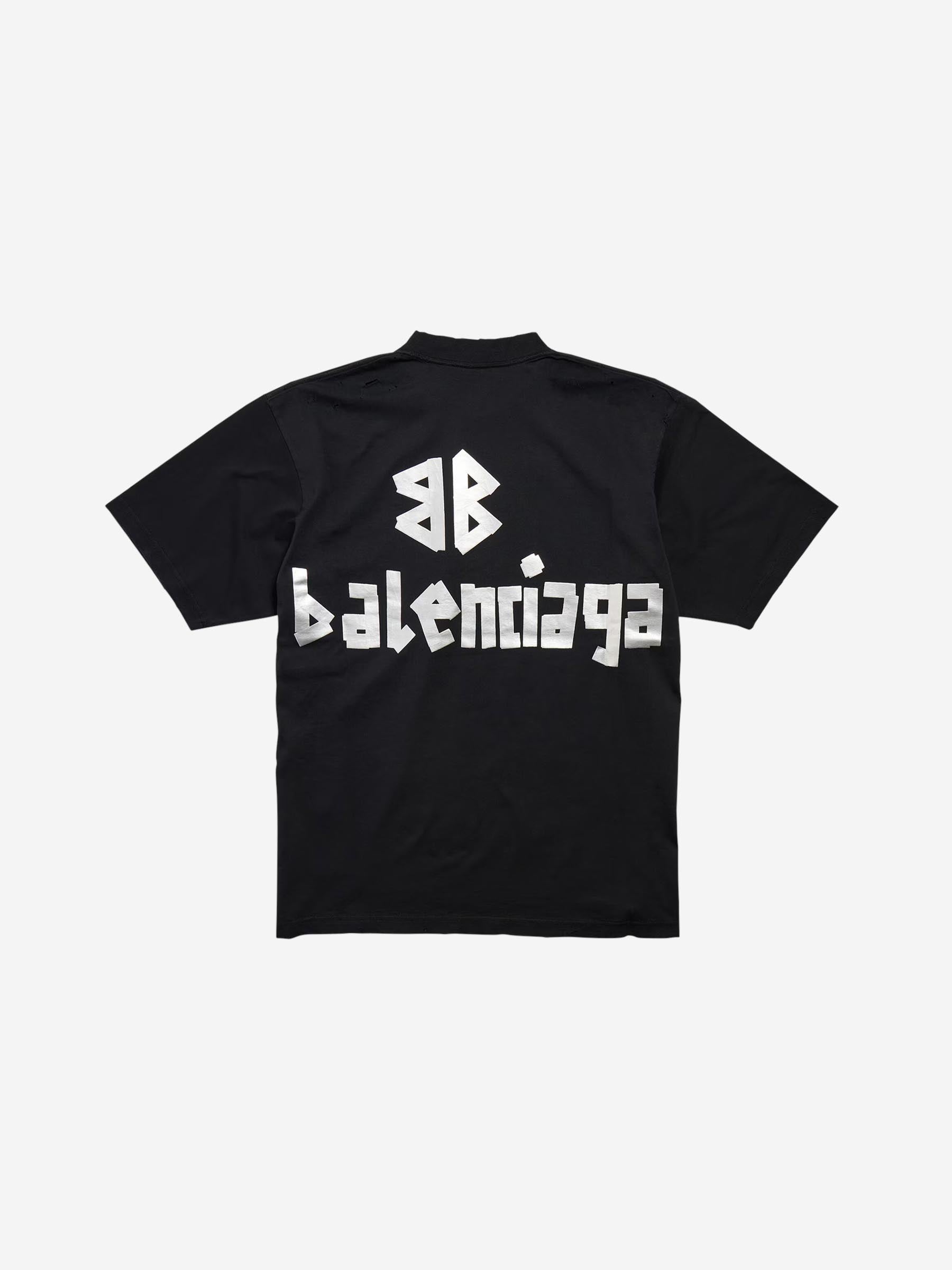 Balenciaga Camiseta Vintage Algodón color Negro sku 553-003968 01 - Foto 2