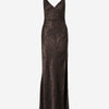 Alexander McQueen Vestido Maxi Motivo Leopardo color Negro sku 721-000332 01 - Foto 1