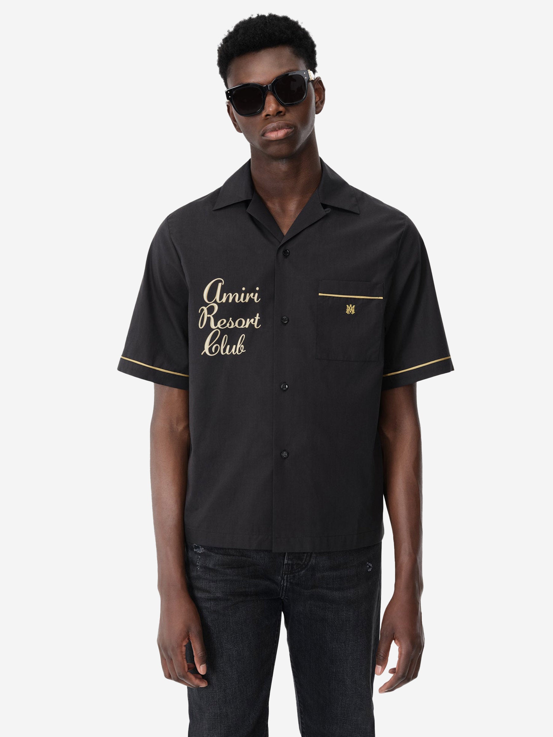 Amiri Camisa Resort Club color Negro sku 532-000584 01 - Foto 2