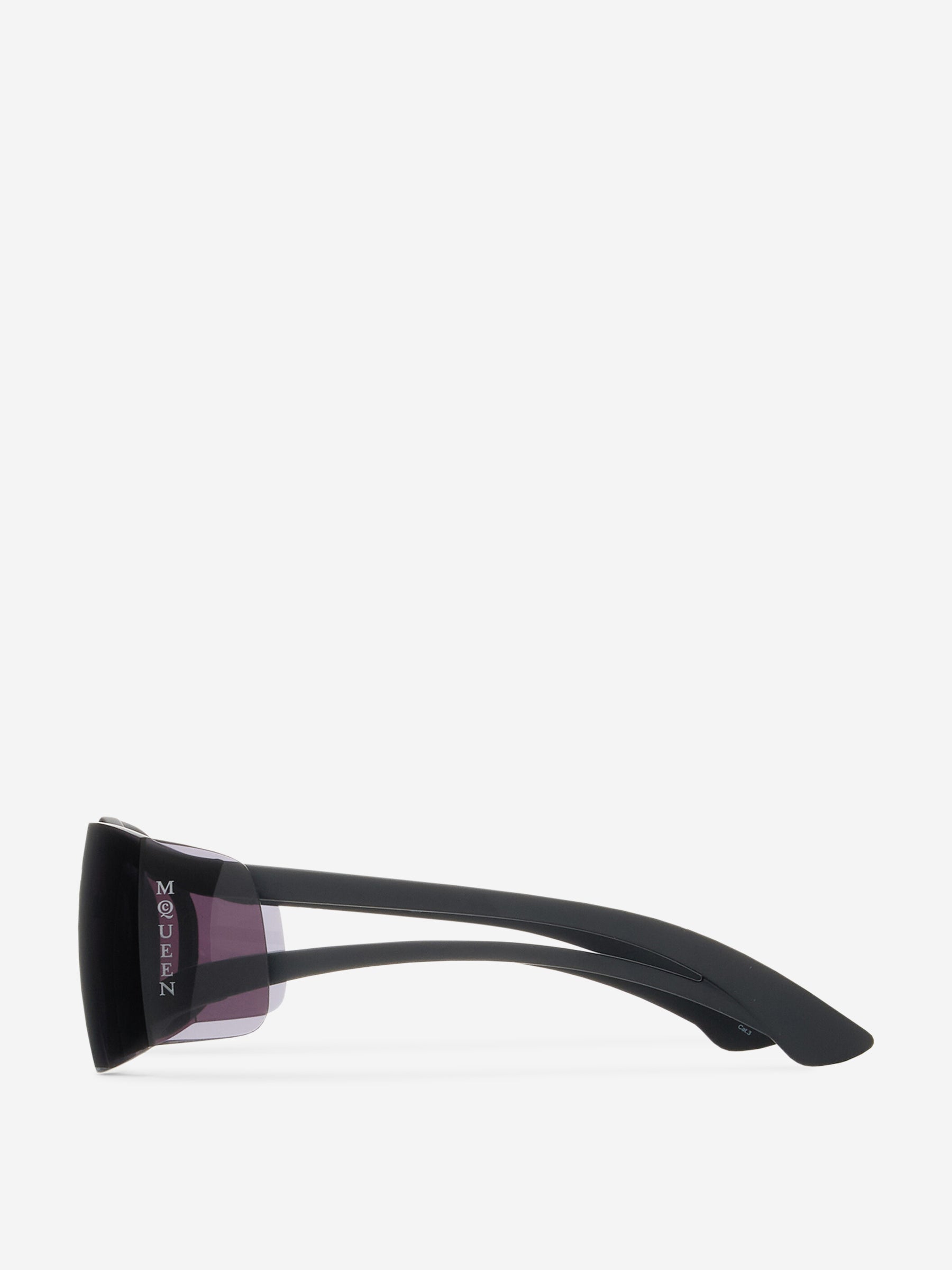 Alexander McQueen Gafas De Sol Futurísiticas color Negro sku 860-001072 02 - Foto 2