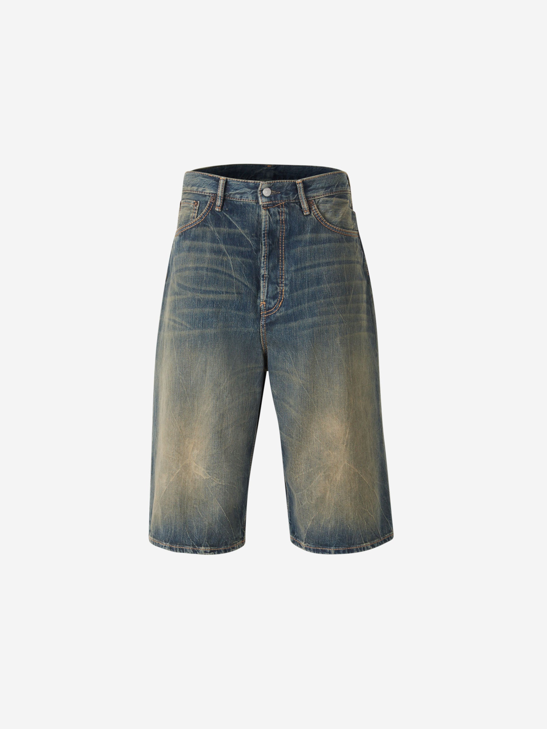 Acne Studios Bermudas Denim Oversize color Azul Denim Oscuro sku 523-001051 01 - Foto 1