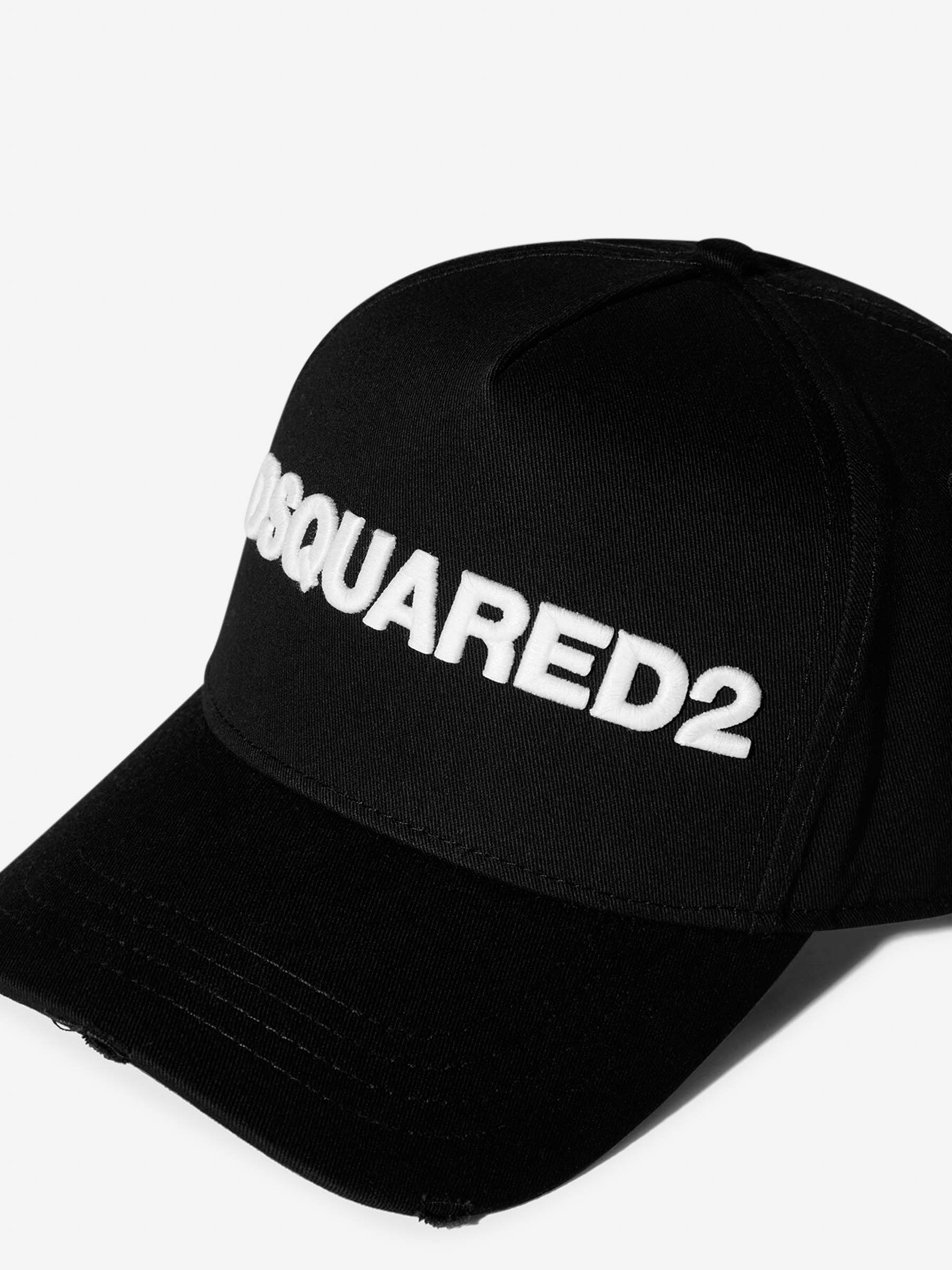 Dsquared2 Gorra Béisbol Logo Bordado color Blanco y Negro sku 695-001566 01 - Foto 2