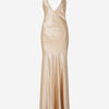 Saint Laurent Vestido Midi Lencero Satén color Dorado sku 731-005960 01 - Foto 1