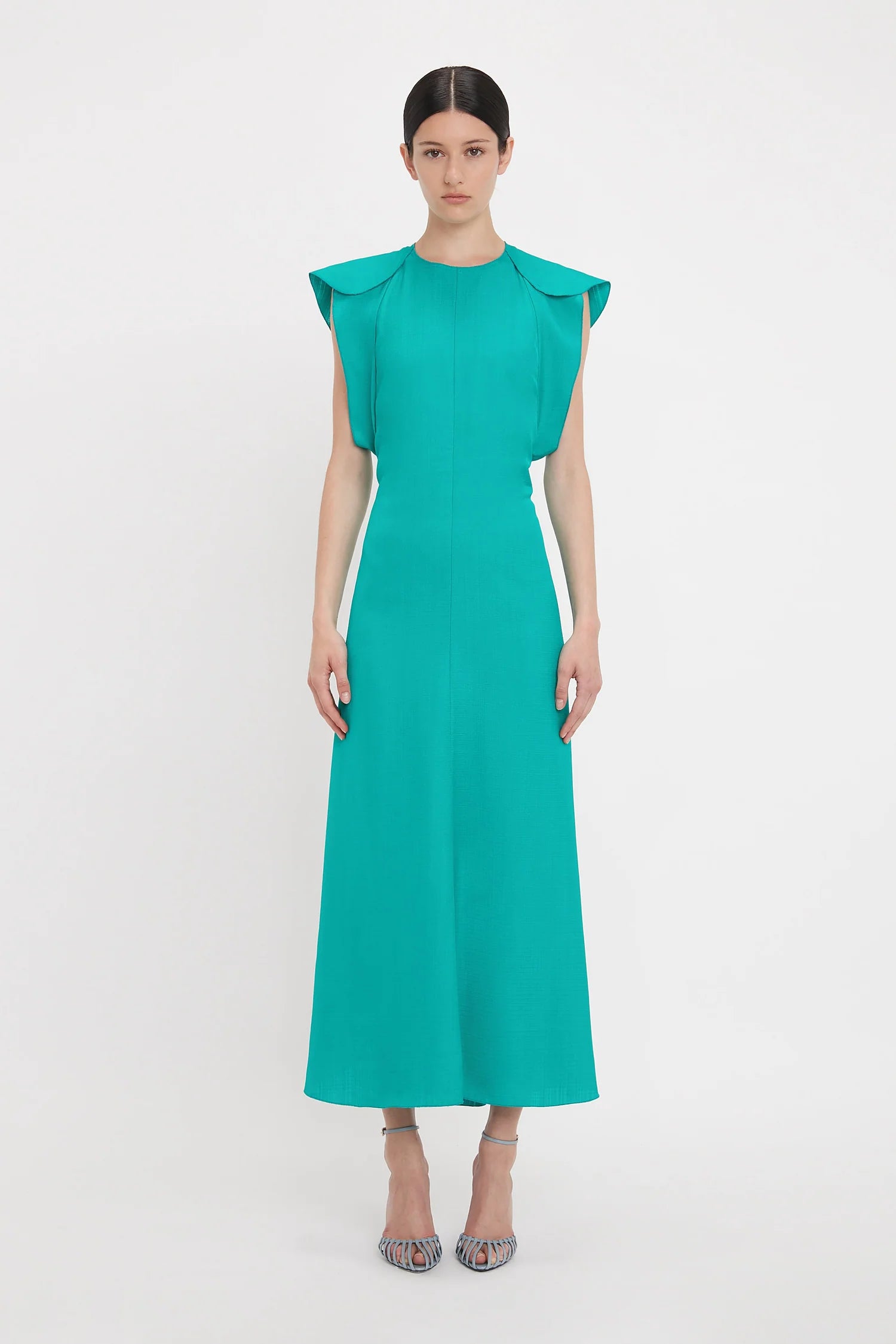 Plain Midi Dress