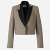 Dorothee Schumacher Blazer Cropped Motivo Cuadro Escoces color Caramelo sku 741-002185 01