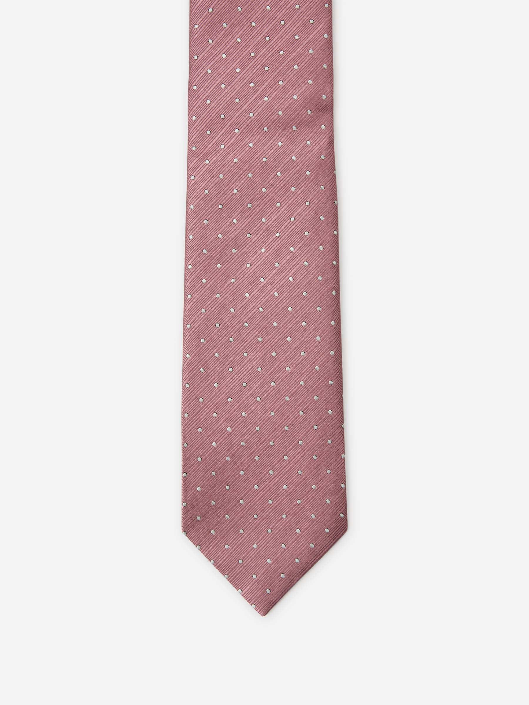 Tom Ford Corbata Motivo Lunares color Rosa Empolvado sku 601-001540 04 - Foto 2