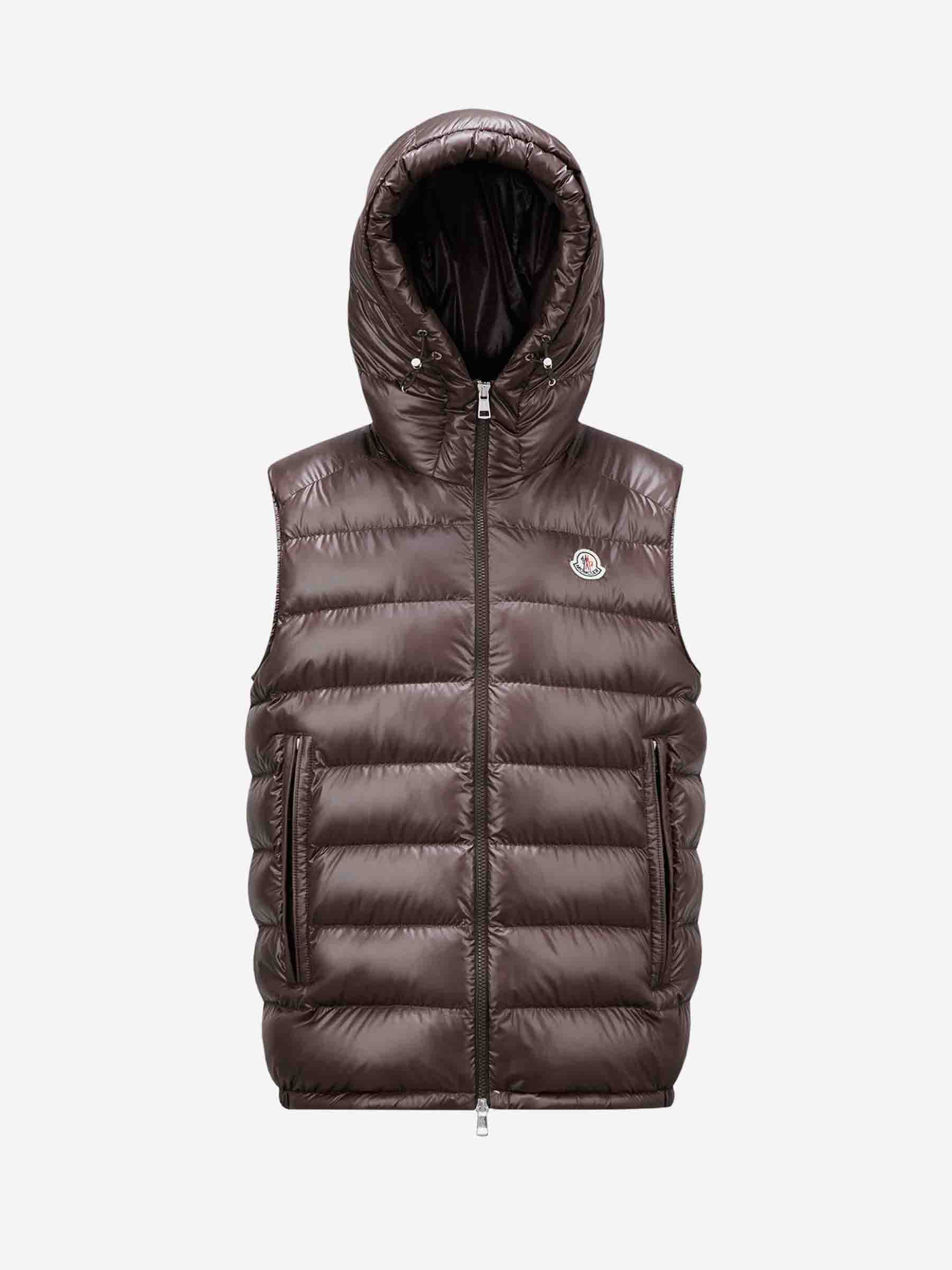 Moncler Chaleco Barant Acolchado color Marron Oscuro sku 544-000554 01 - Foto 1