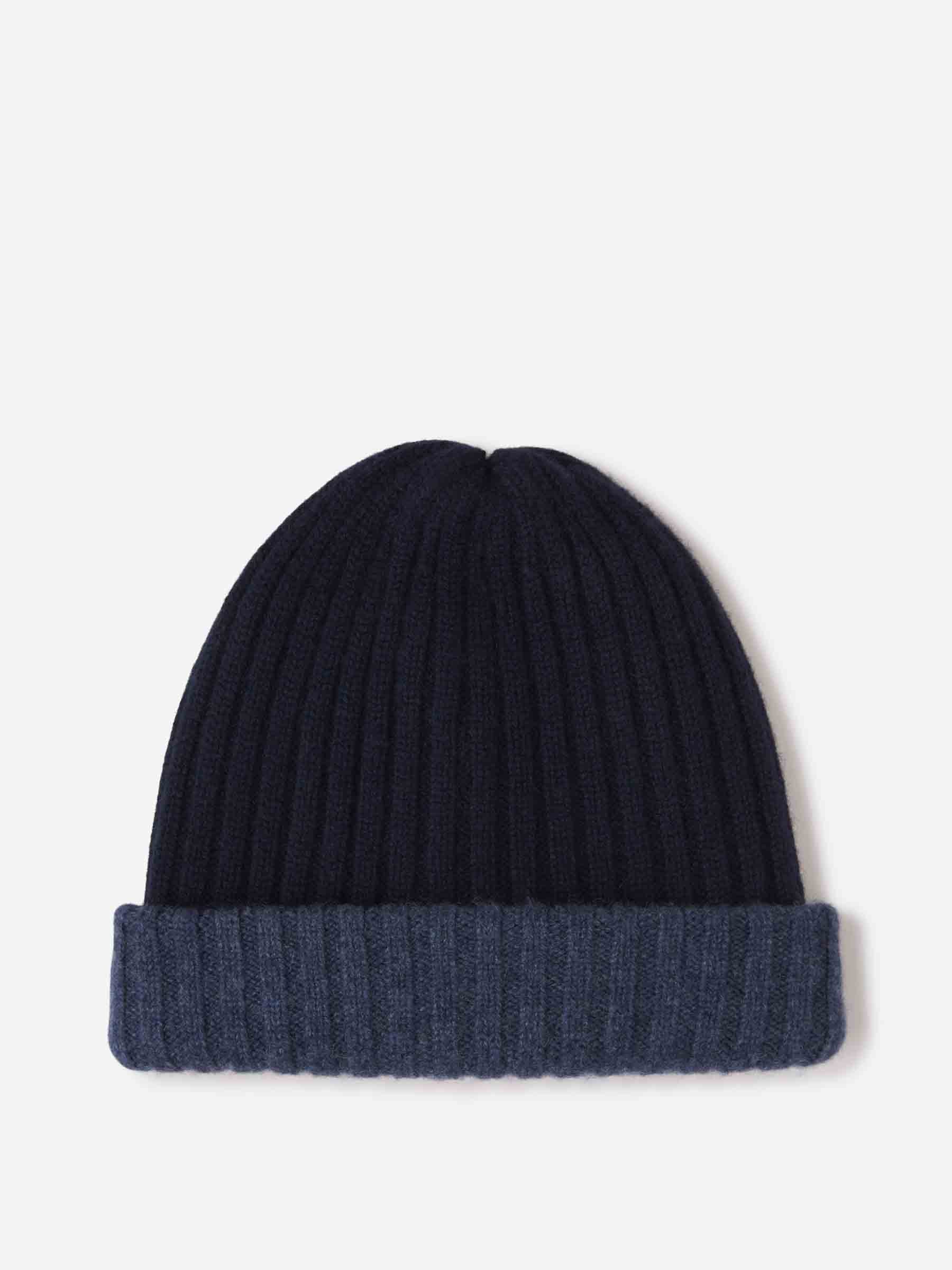 Fedeli Gorro Punto Cashmere color Azul Noche sku 695-001655 03 - Foto 2