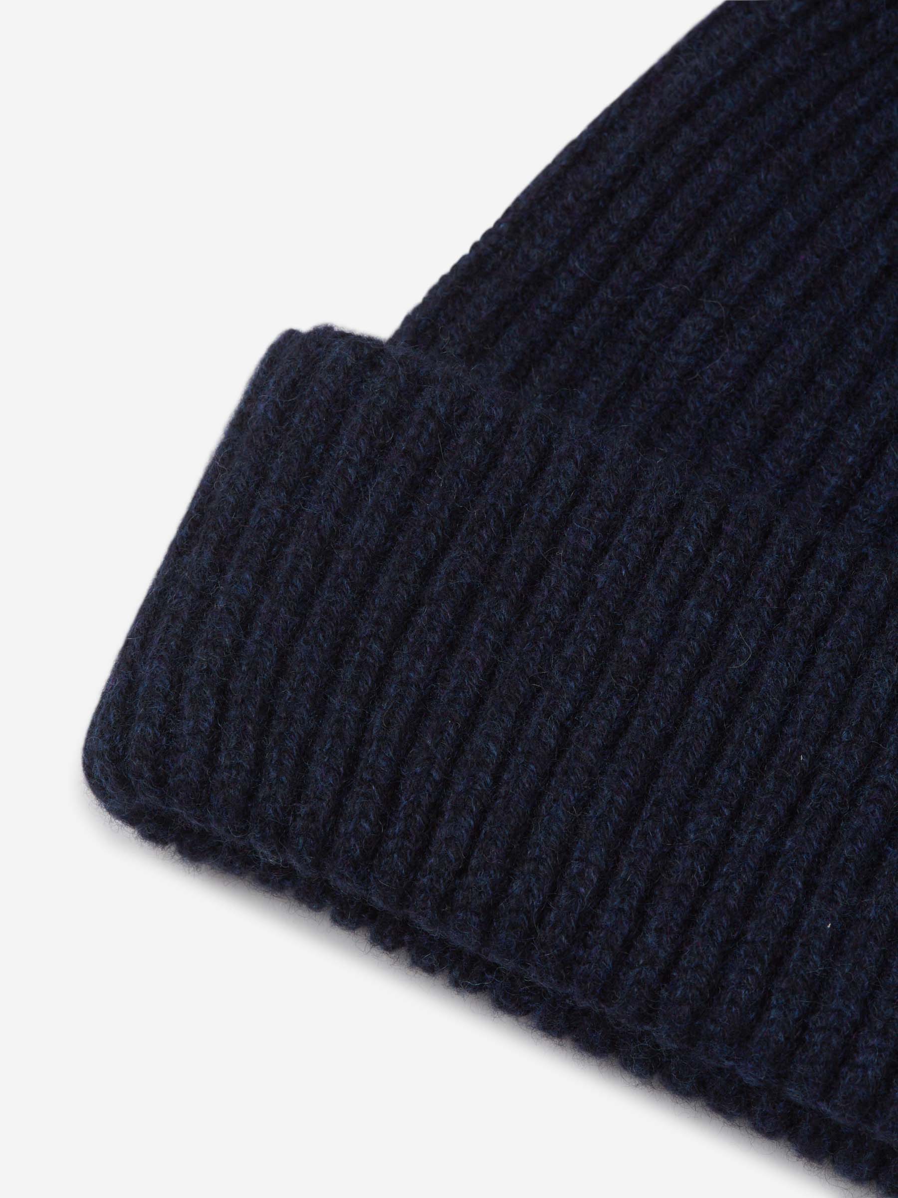 Fedeli Gorro Punto Cashmere color Azul Noche sku 695-001654 03 - Foto 2