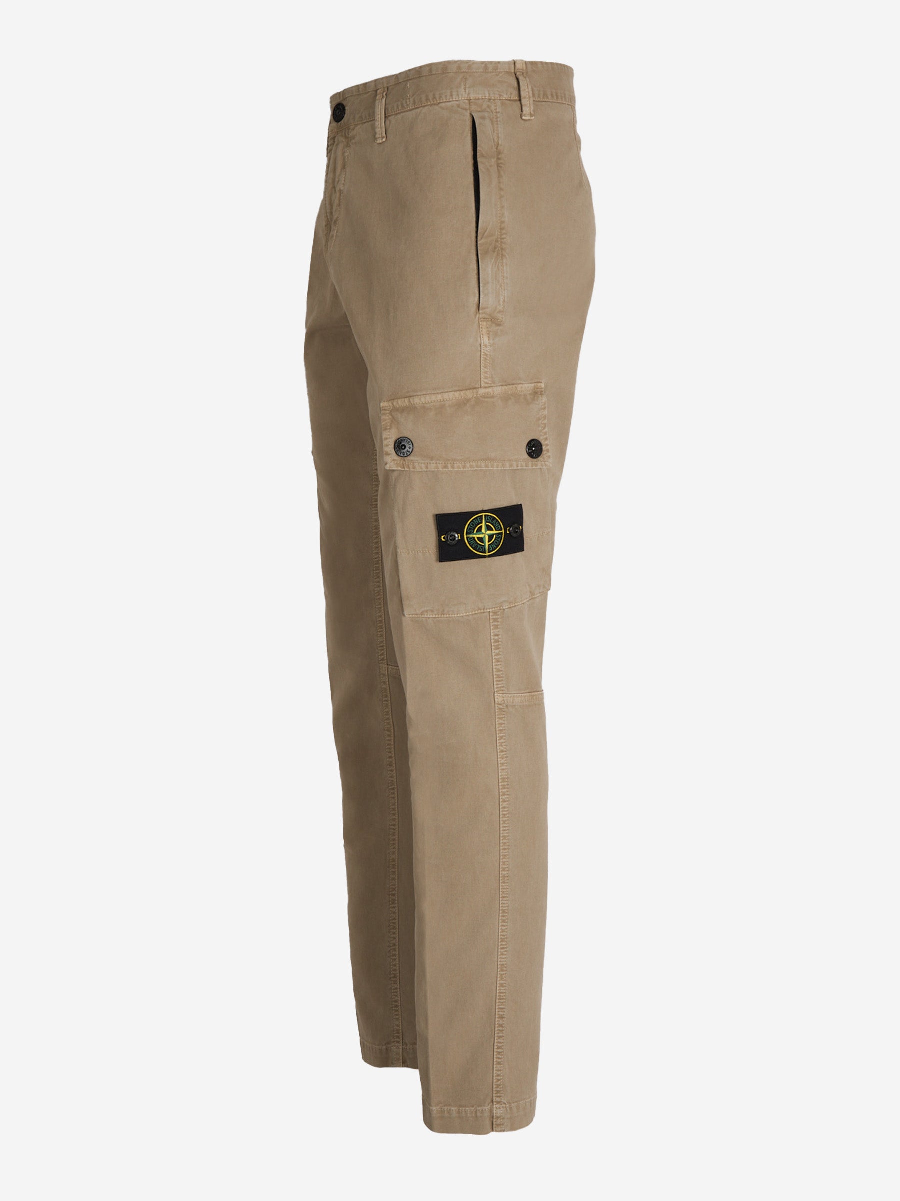 Stone Island Pantalones Algodón Cargo color Beige sku 521-003123 03 - Foto 2