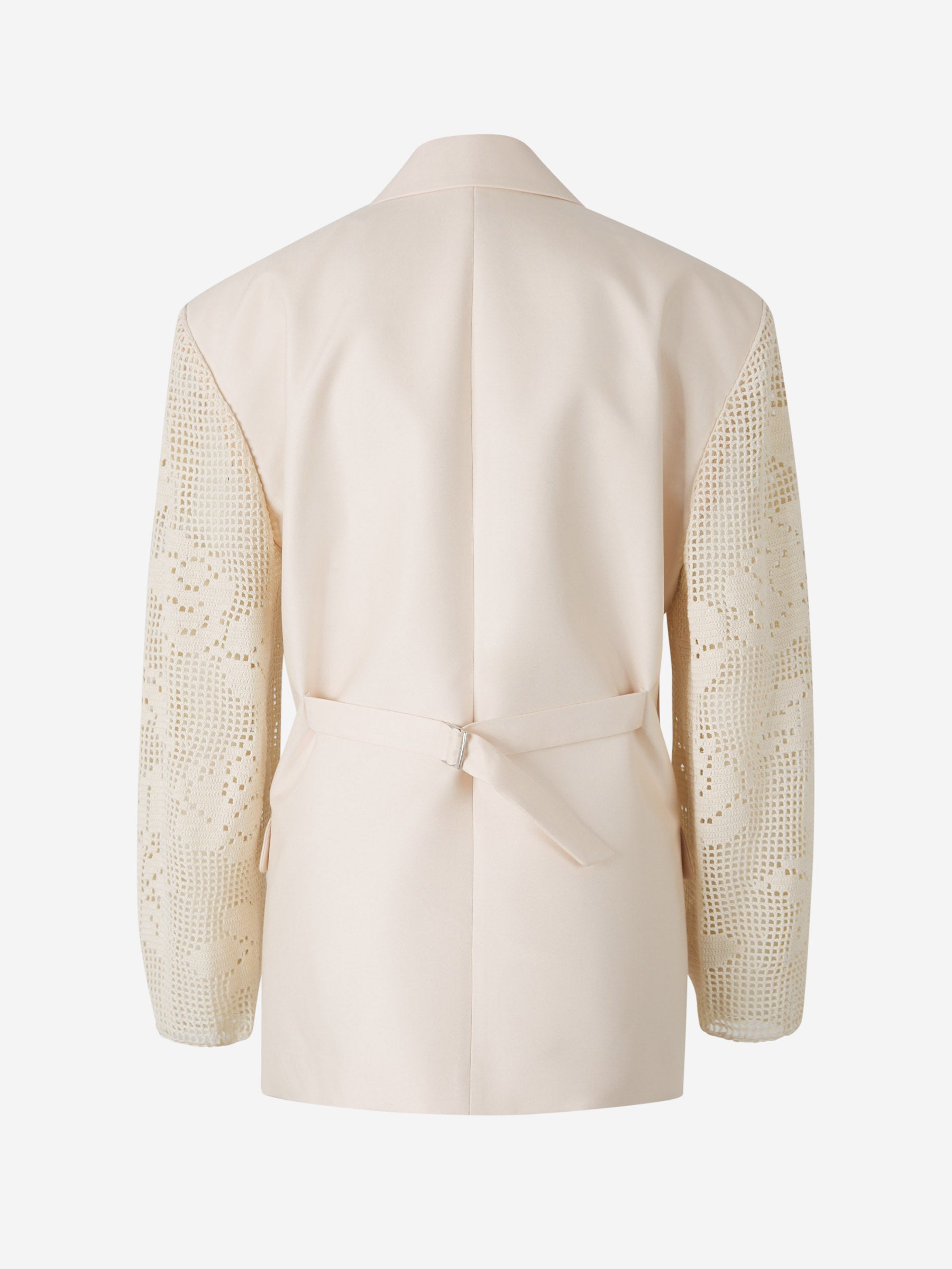 Magda Butrym Blazer Crochet Encaje color Crema sku 741-002159 01 - Foto 2