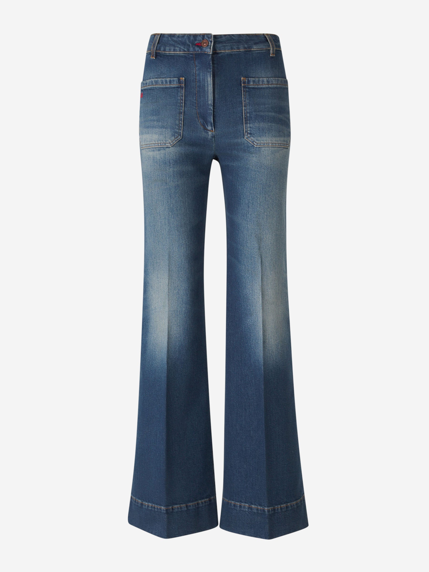 Victoria Beckham Jeans Flare Fit  Alina color Azul Denim Oscuro sku 763-001581 01 - Foto 1