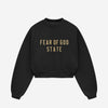 Fear of God Essentials Jersey Crewneck Logo color Negro sku 715-000162 01 - Foto 1