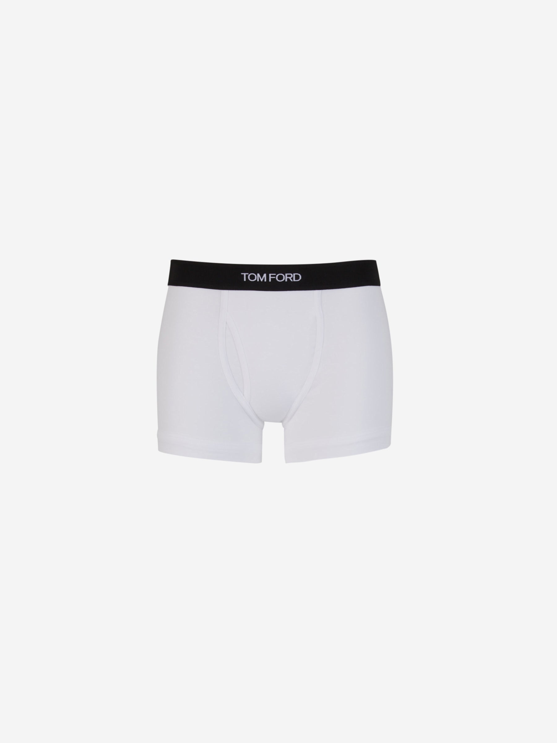 Tom Ford Boxer Algodón Logo color Blanco sku 652-000099 03 - Foto 1