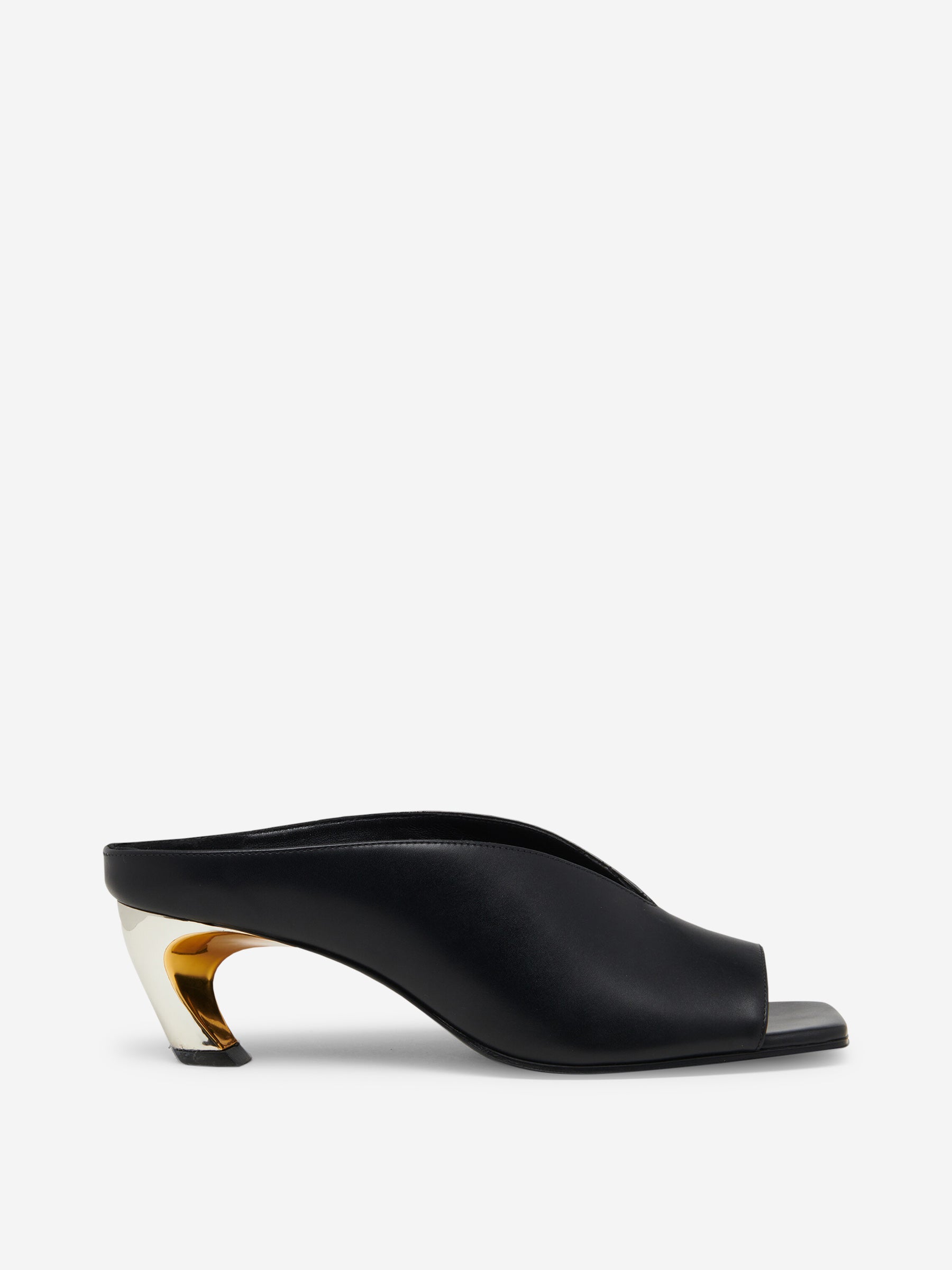 Alexander McQueen Mules Armadillo Piel color Negro sku 800-005329 01 - Foto 1