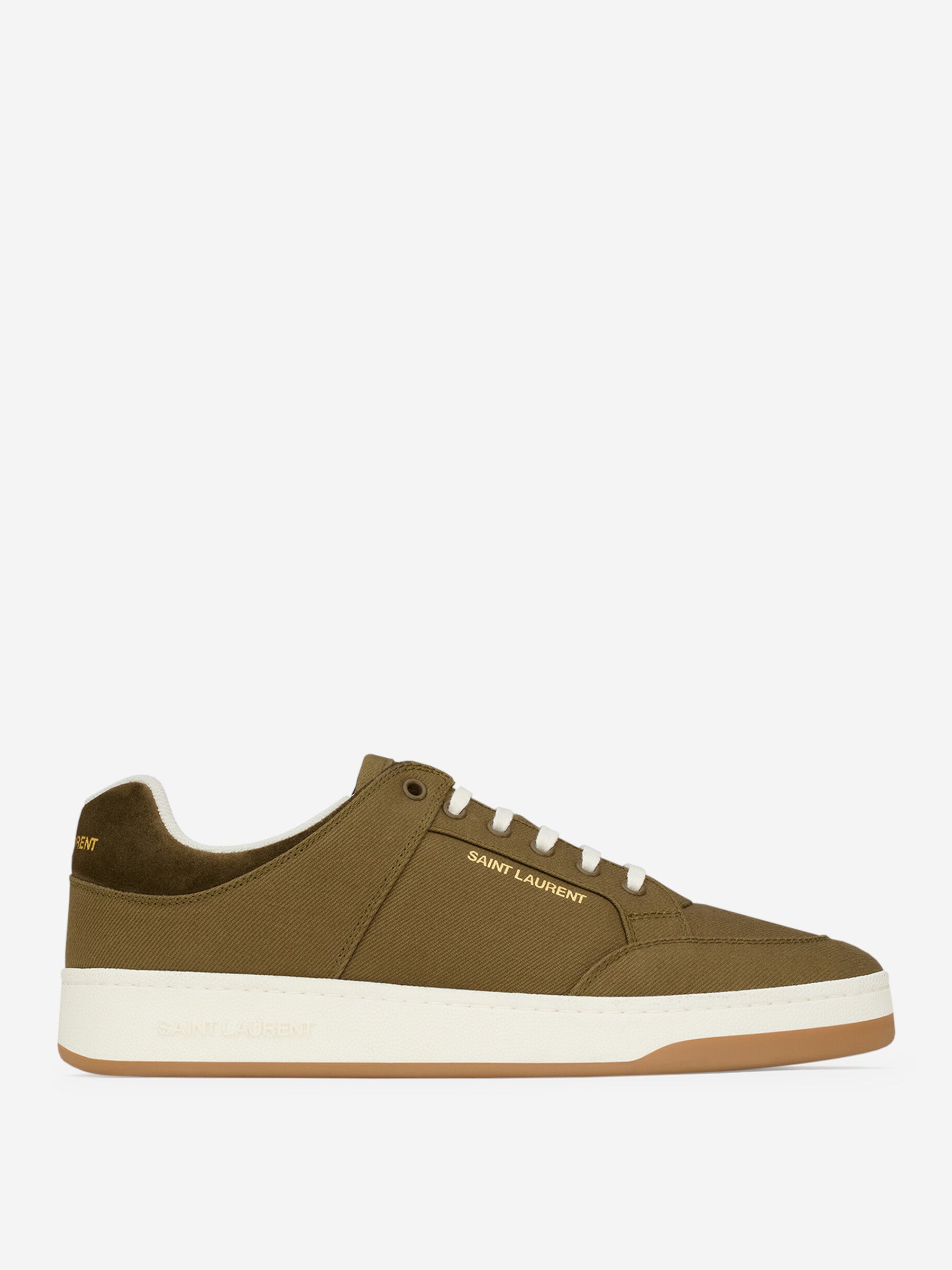 Saint Laurent Sneakers SL/61 de gabardina color Verde Oscuro sku 616-002924 01 - Foto 1