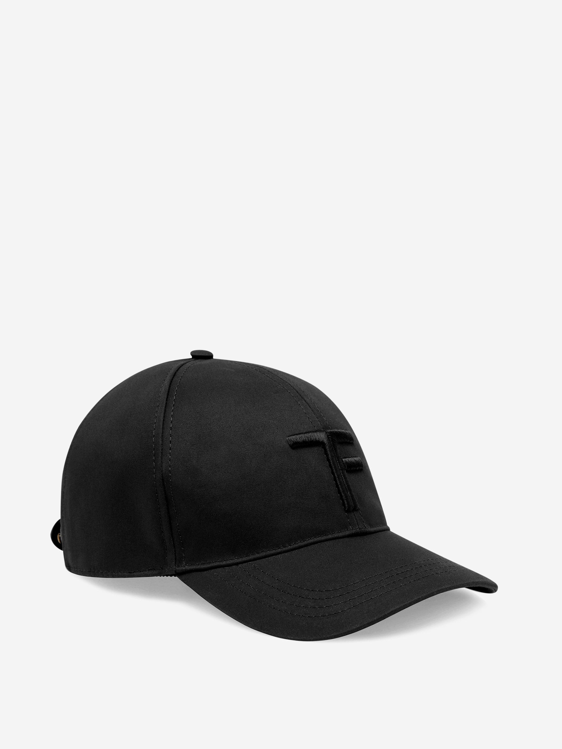 Tom Ford Gorra Algodón Logo color Negro sku 695-001516 01 - Foto 2