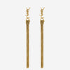 Saint Laurent Pendientes Cassandre Borla color Dorado sku 850-001805 01 - Foto 1