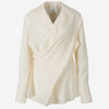 Givenchy Blusa Cruzada Seda color Crema sku 701-002080 01 - Foto 1