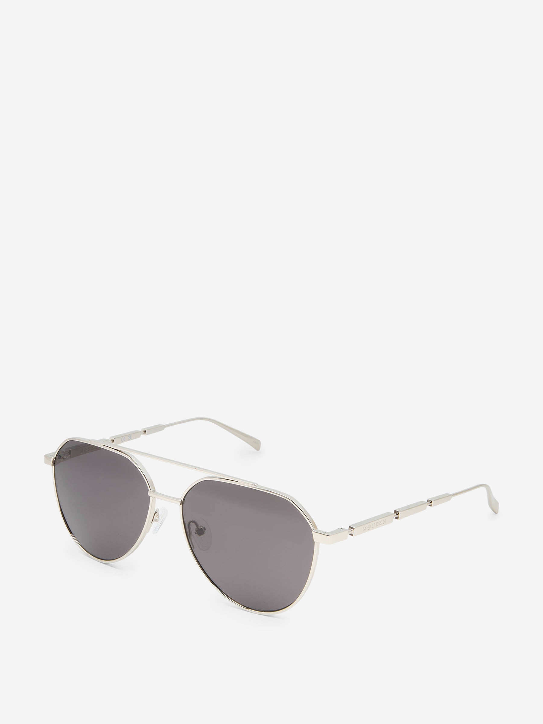 Alexander McQueen Gafas Piloto Plata color Plateado sku 614-002946 01 - Foto 2