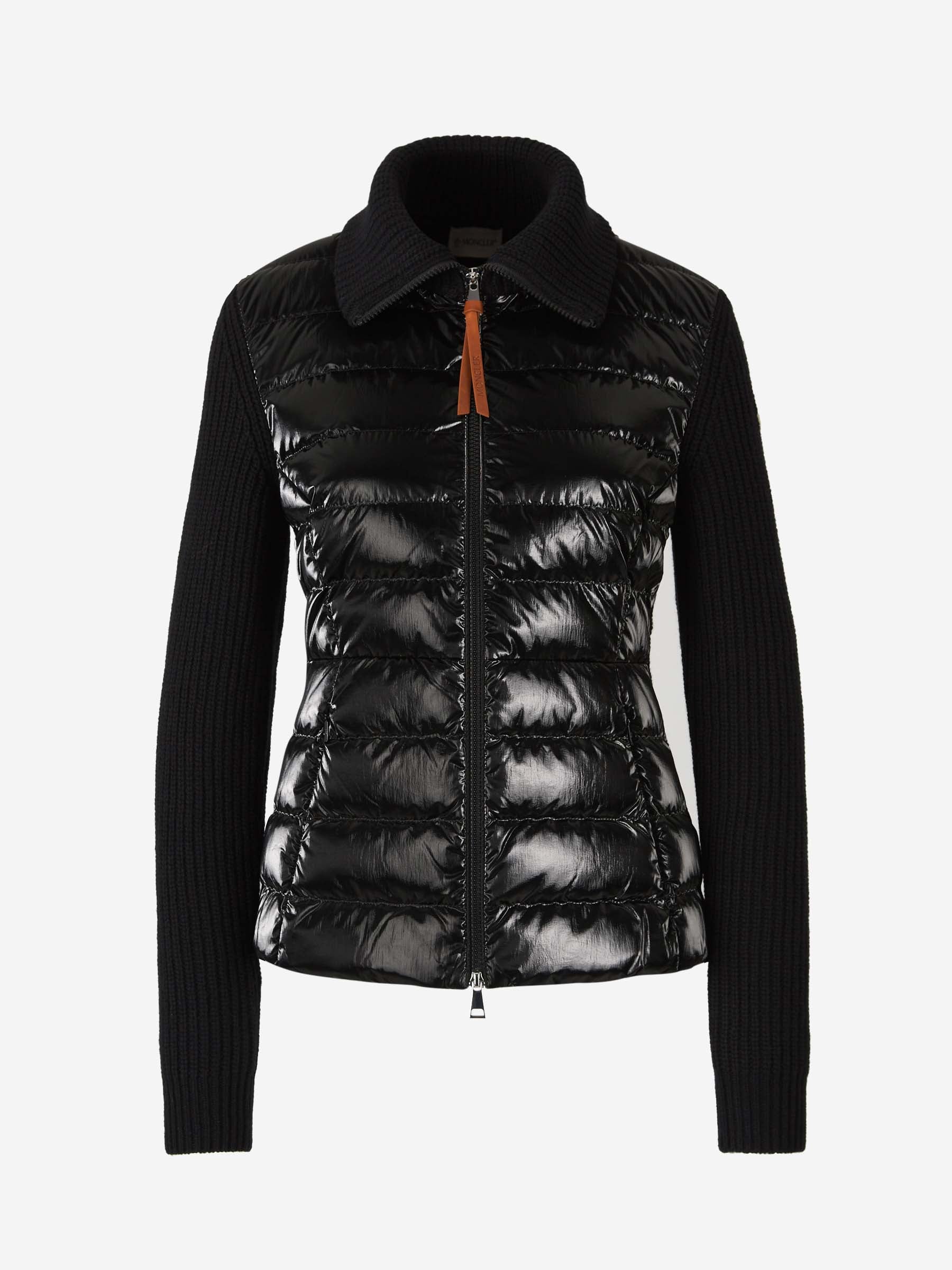 Moncler Cárdigan Acolchado Logo color Negro sku 713-000322 01 - Foto 1