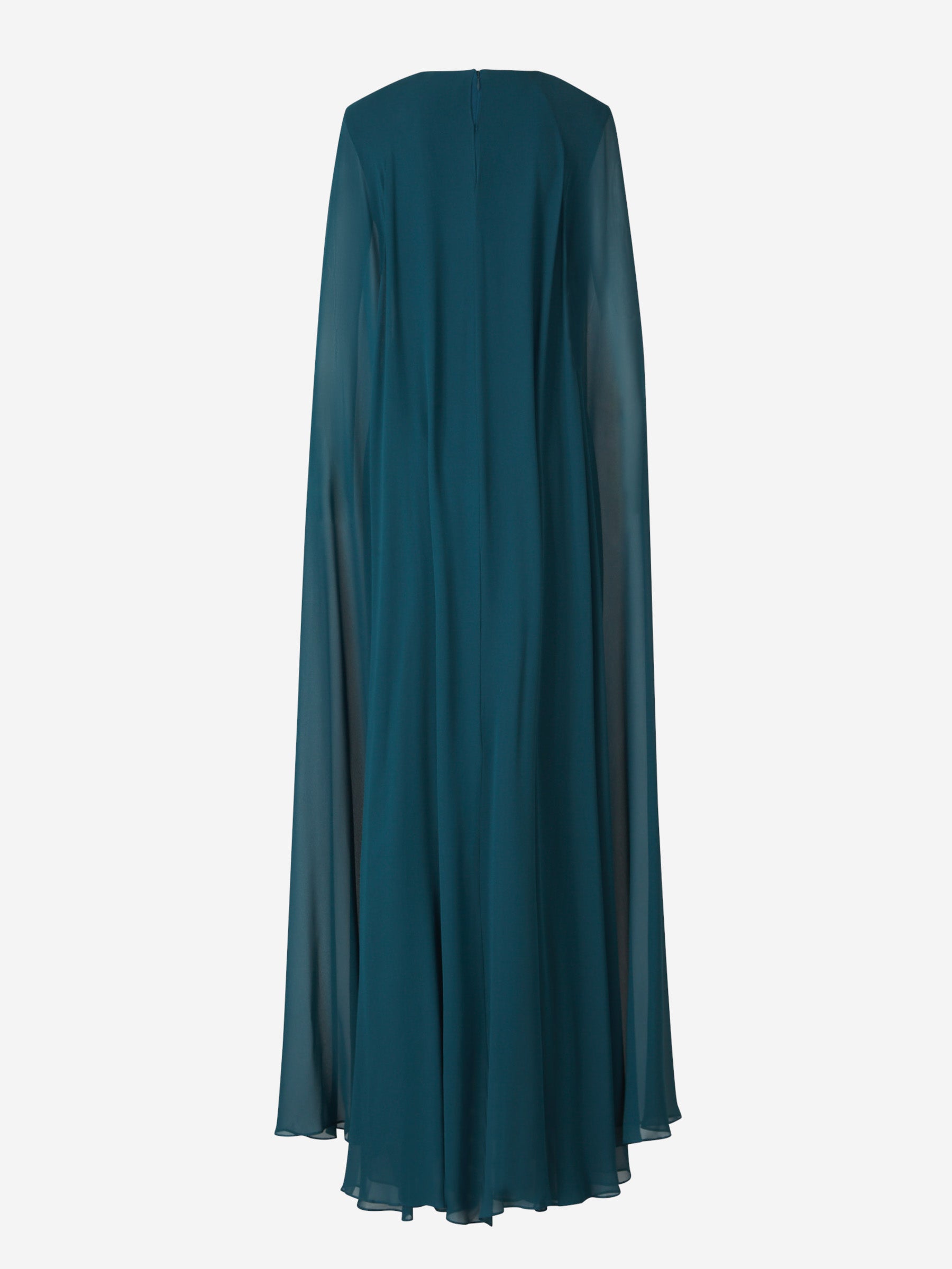 Roland Mouret Vestido Maxi Crepé Capas color Azul sku 732-001393 01 - Foto 2