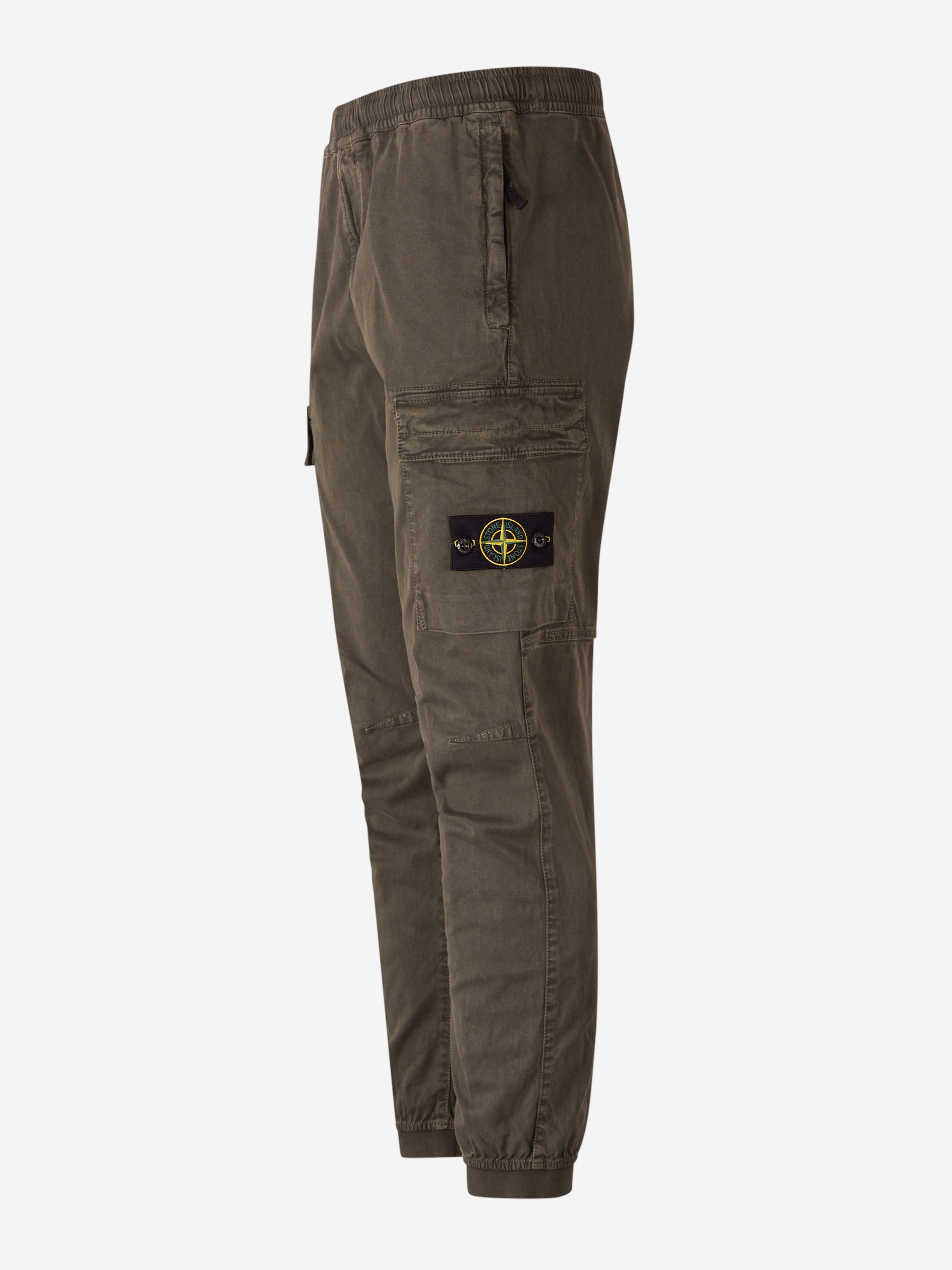 Stone Island Joggers Cargo Logo color Verde Militar sku 521-003121 03 - Foto 2