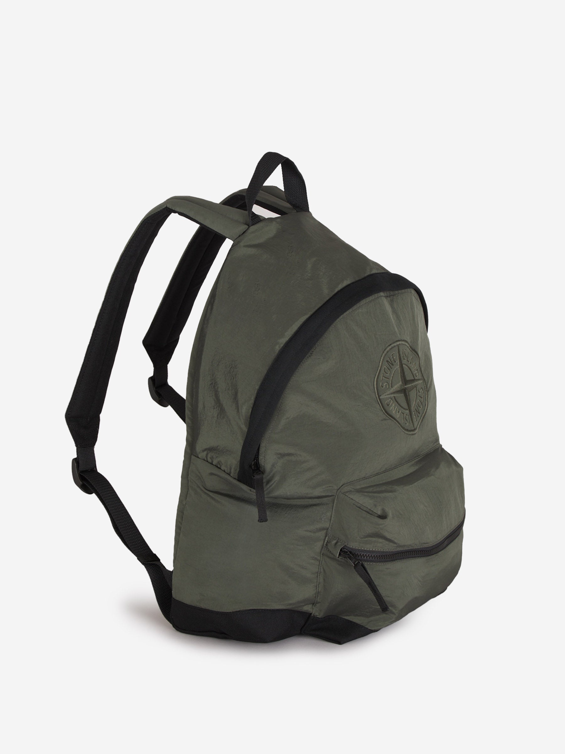 Stone Island Mochila Nylon Logo color Verde Oscuro sku 692-001878 02 - Foto 2