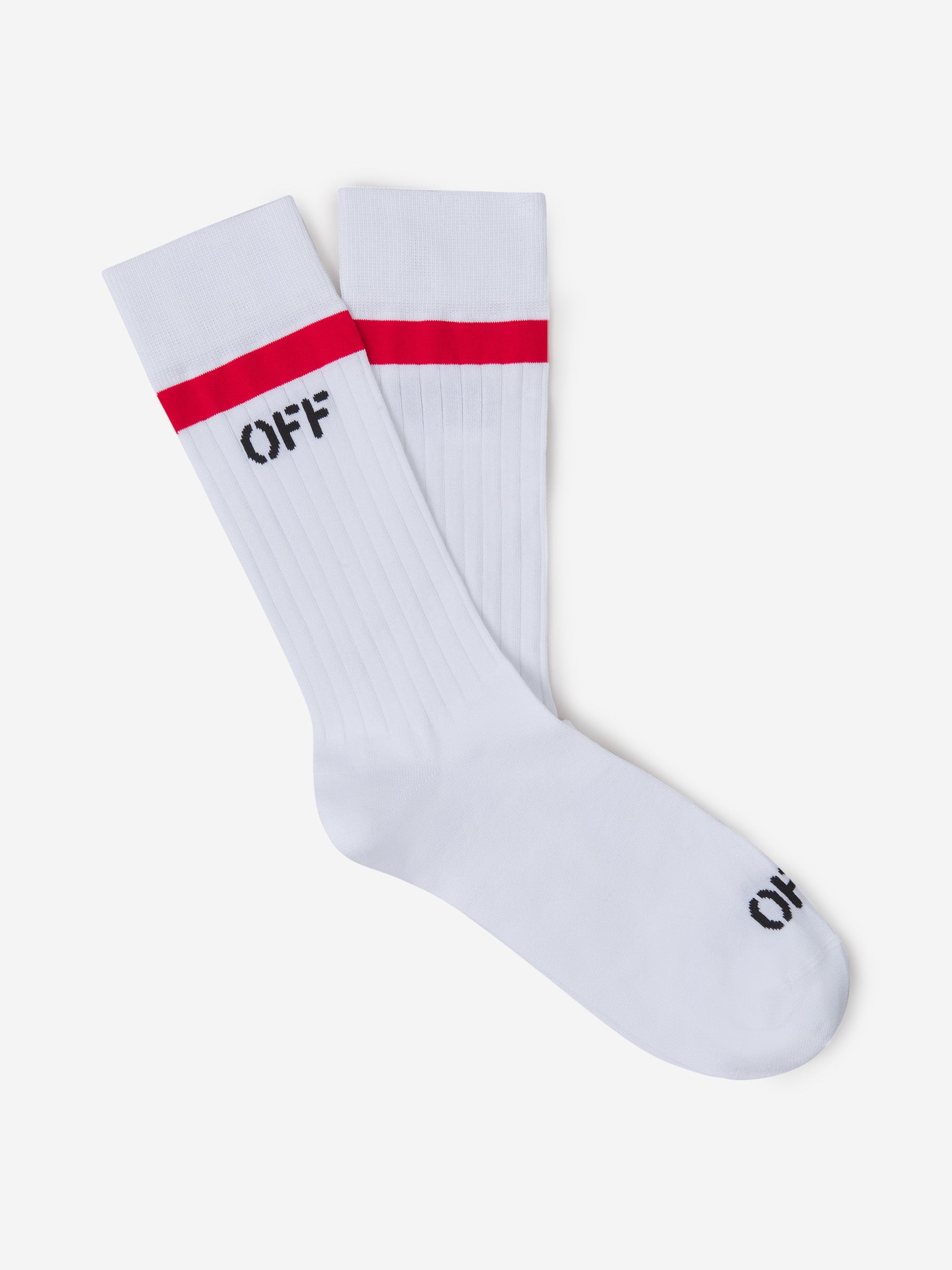 Off-White Calcetines Algodón Logo color Blanco sku 642-000506 01 - Foto 1