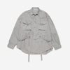 Acne Studios Sobrecamisa Abotonada Algodón color Gris Piedra sku 513-000009 01 - Foto 1