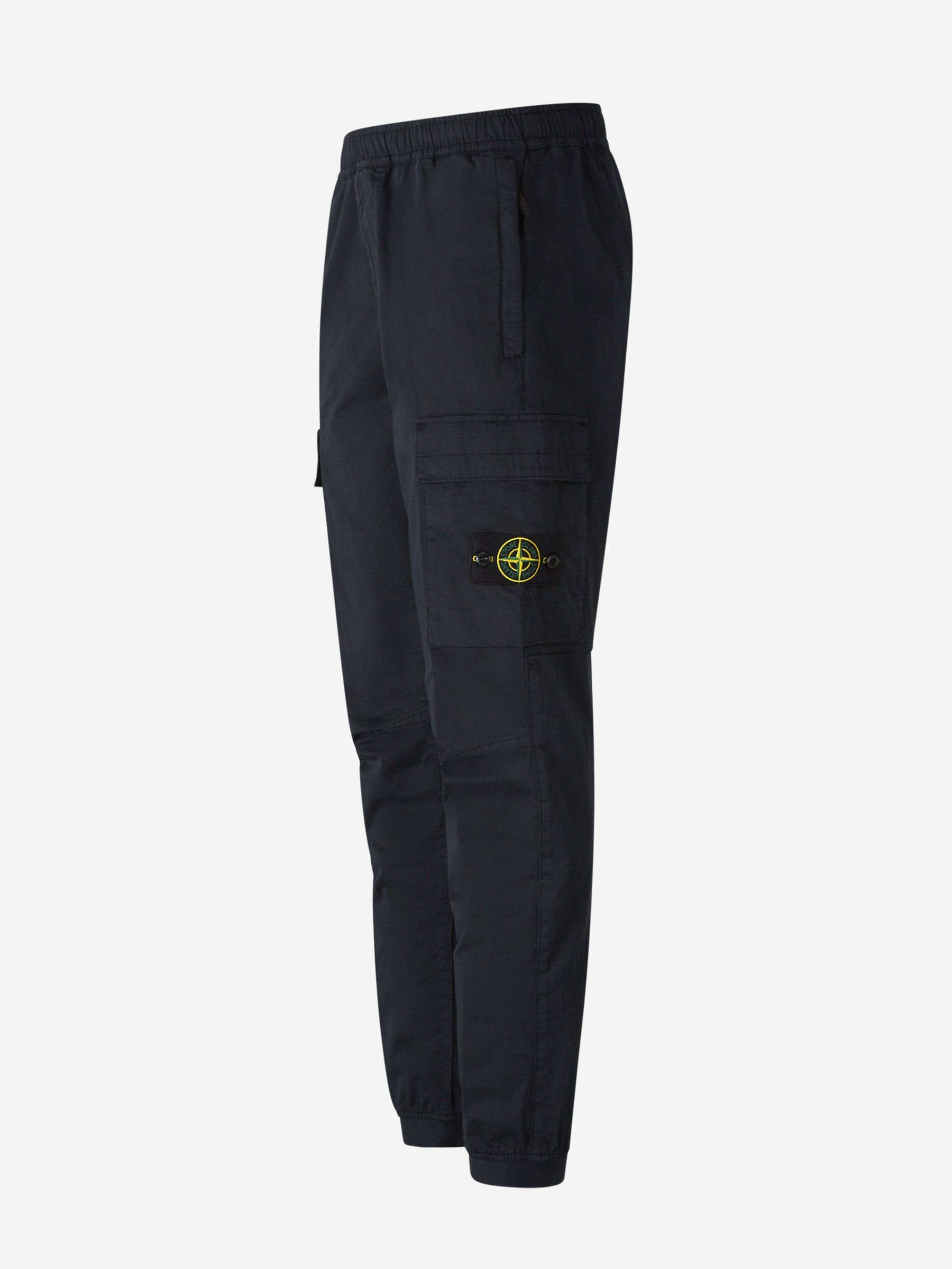 Stone Island Joggers Logo Algodón color Azul Noche sku 521-003122 01 - Foto 2