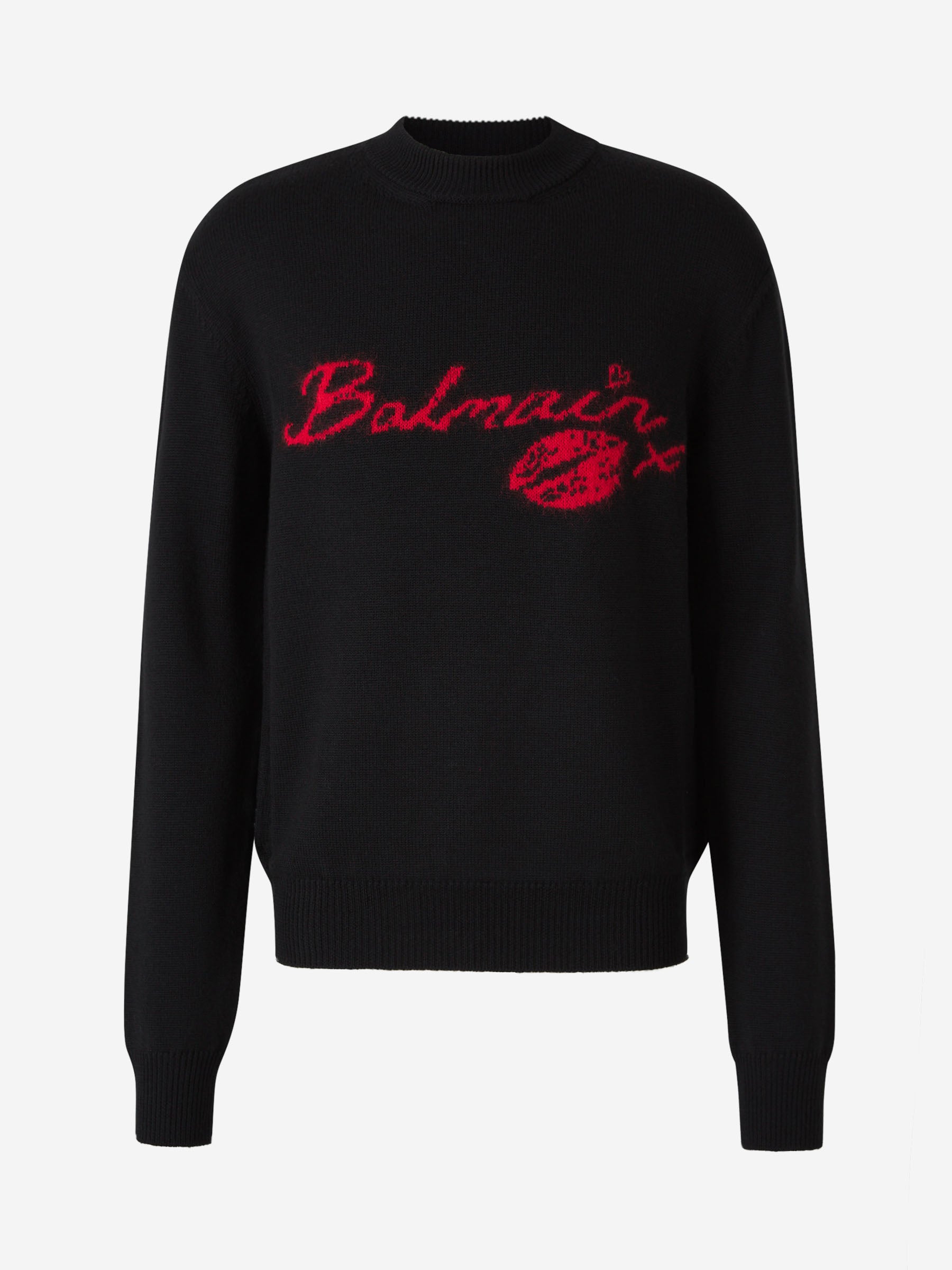 Balmain Jersey Punto Logo color Negro sku 542-002421 00 - Foto 1